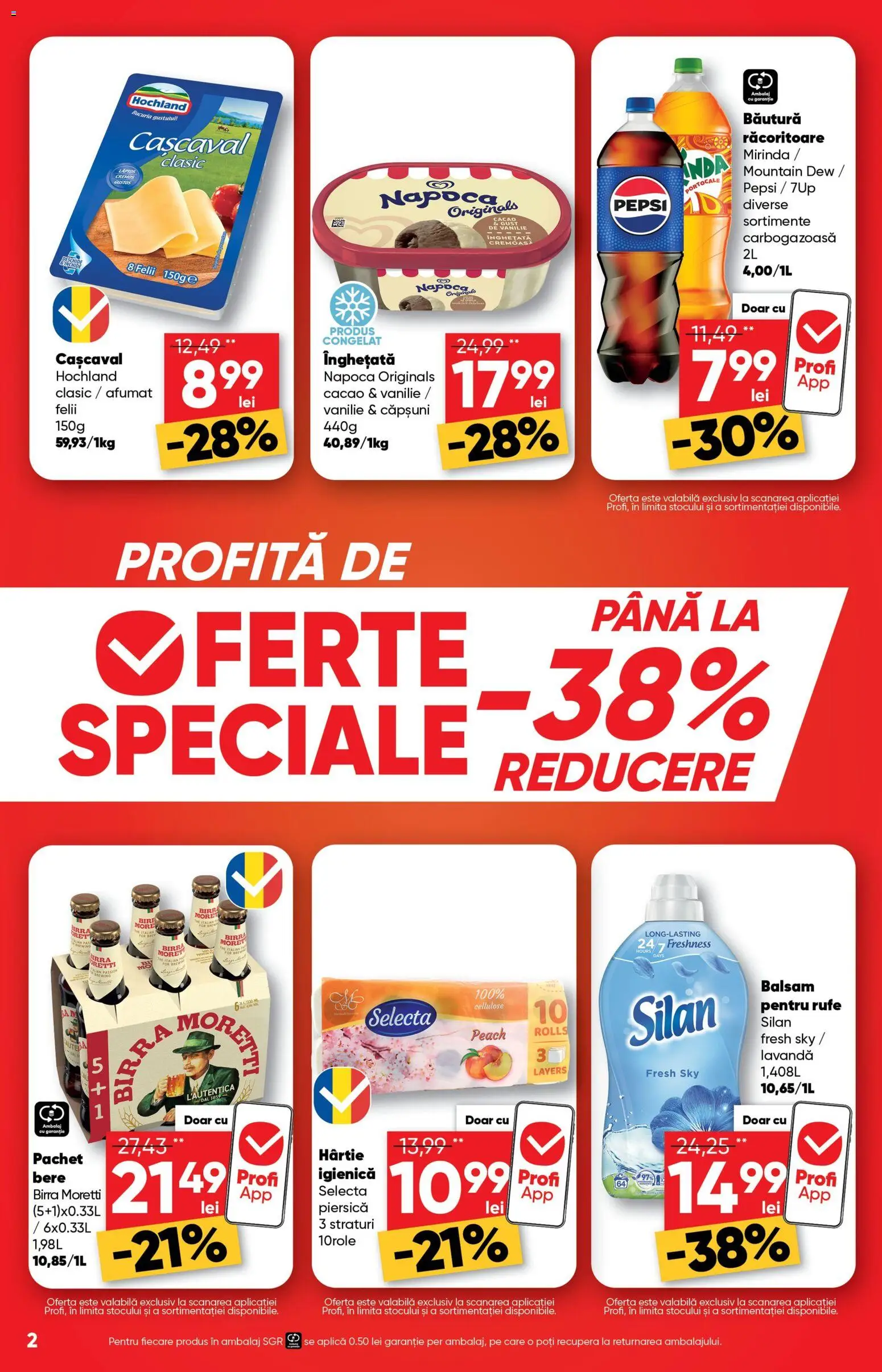 Catalog Profi 29 Aprilie - 11 Mai 2026 | Pagina 2 | Produse: Piersică, Cașcaval, Căpșuni, Cacao