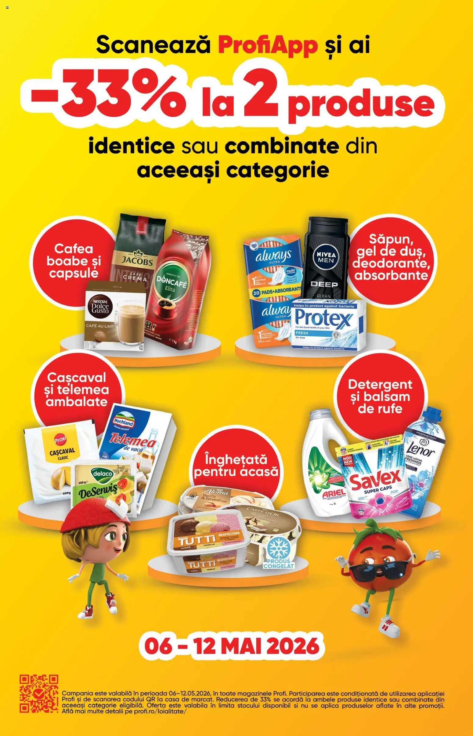 Catalog Profi 29 Aprilie - 11 Mai 2026 | Pagina 4 | Produse: Cremă, Cafea, Balsam de rufe, Absorbante