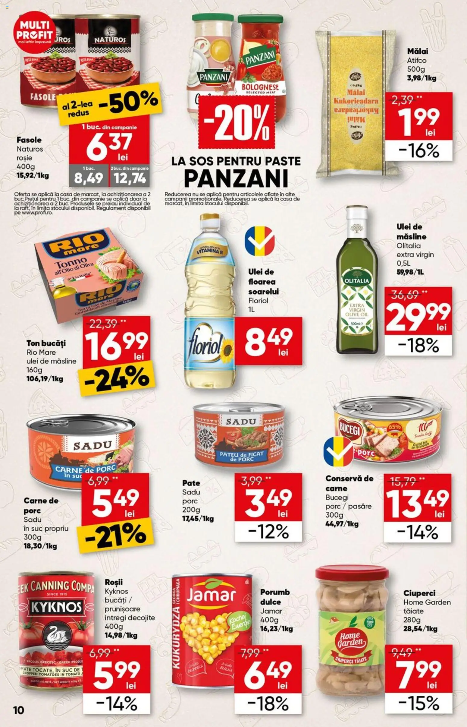 Catalog Profi 29 Aprilie - 11 Mai 2026 | Pagina 10 | Produse: Pate, Măsline, Roșii, Sos