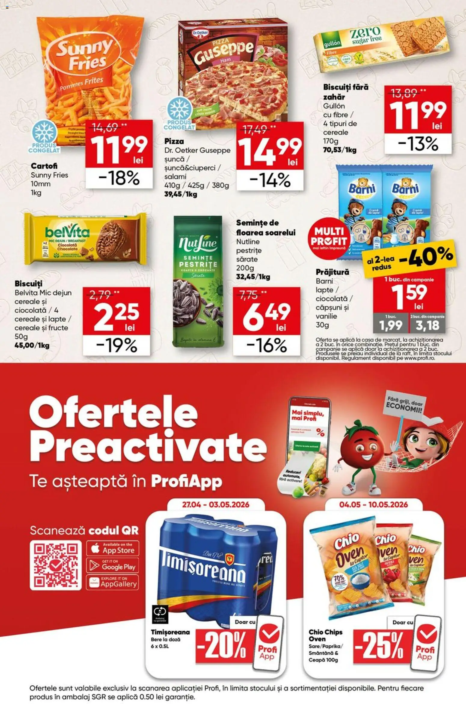Catalog Profi 29 Aprilie - 11 Mai 2026 | Pagina 11 | Produse: Prăjitură, Pizza, Bere, Biscuiți