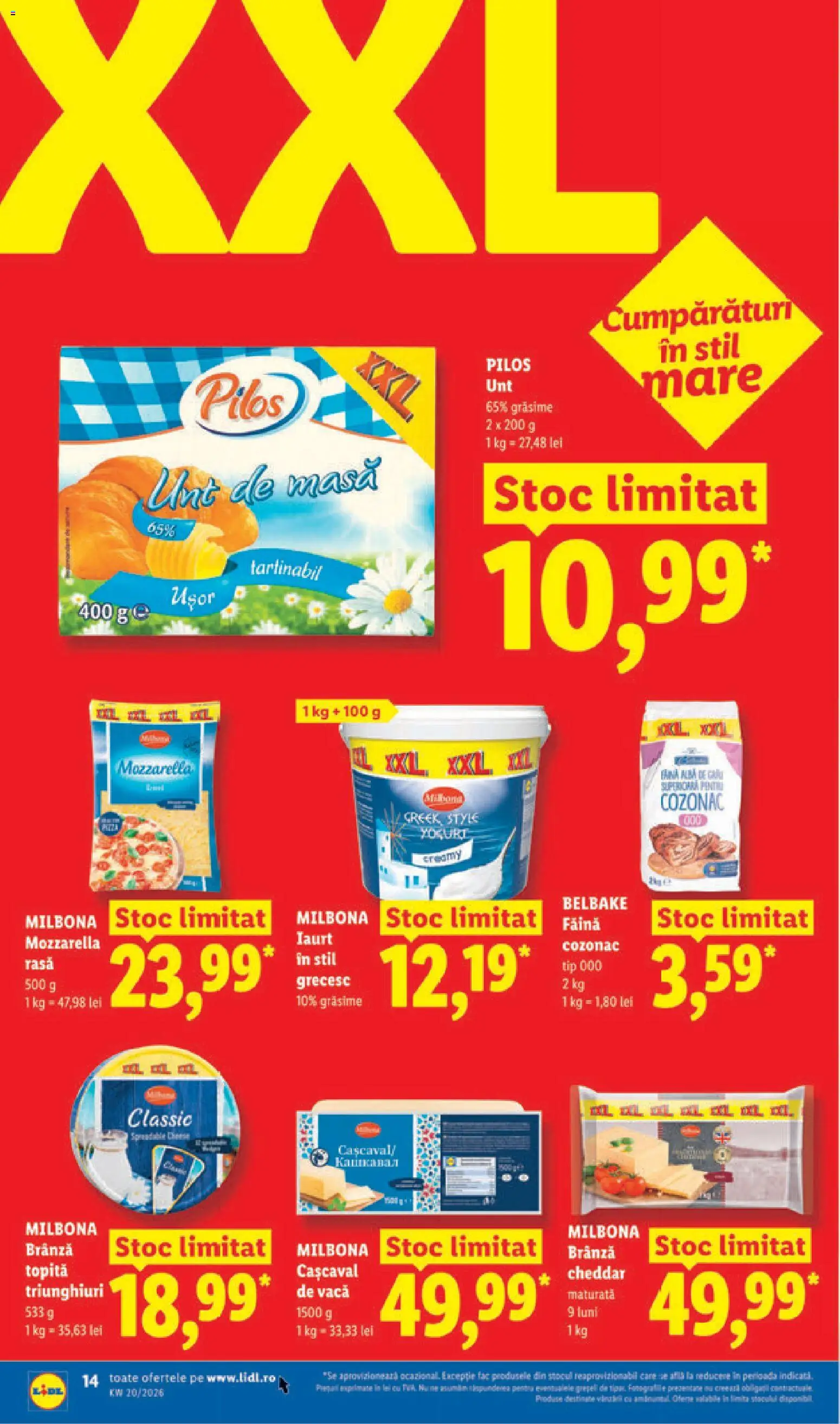 Catalog LIDL 11 - 16 Mai 2026 | Pagina 14 | Produse: Masă, Cașcaval, Mozzarella, Brânză
