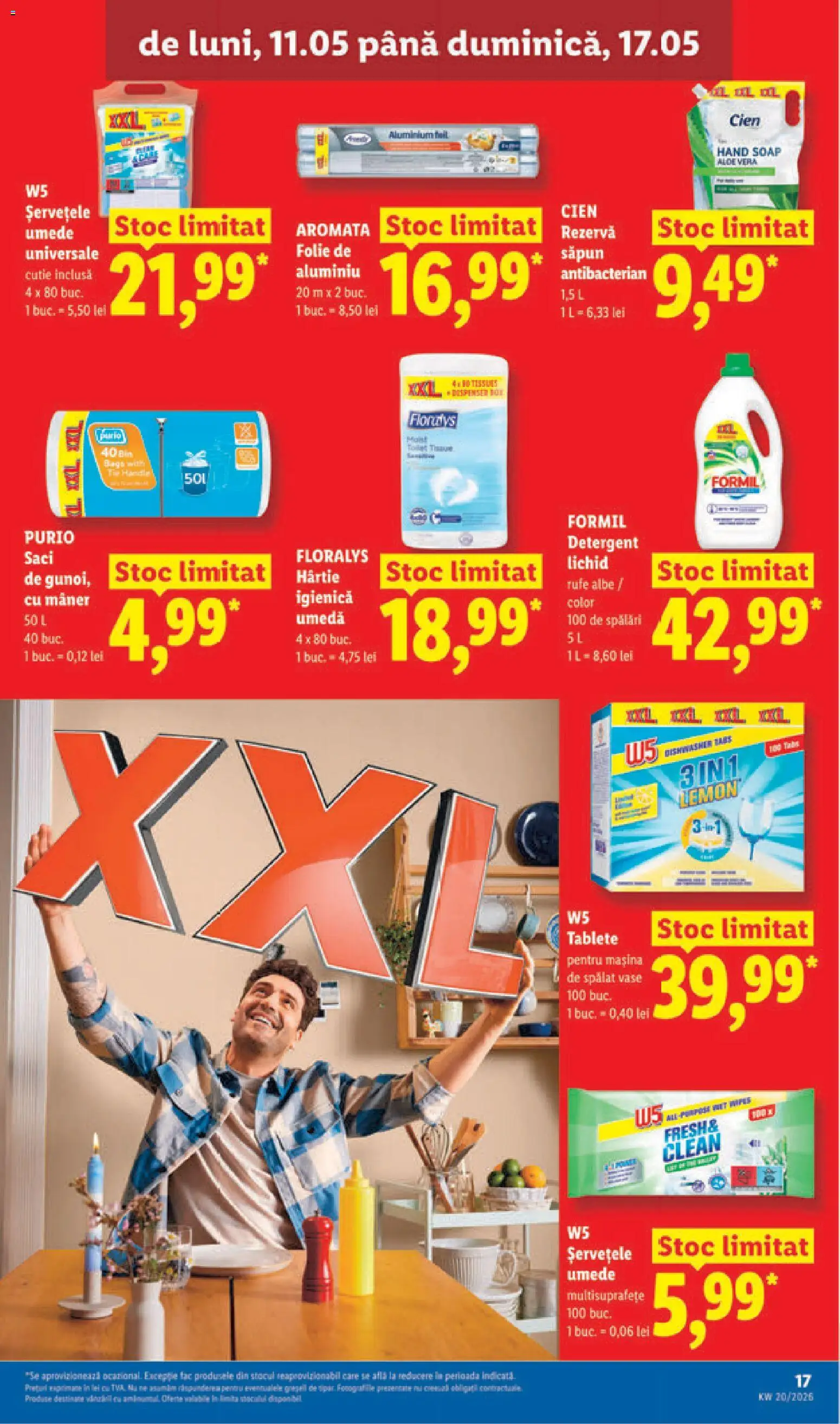 Catalog LIDL 11 - 16 Mai 2026 | Pagina 17 | Produse: Mașină De Spălat Vase, Săpun, Tablete pentru mașina de spălat, Șervețele umede