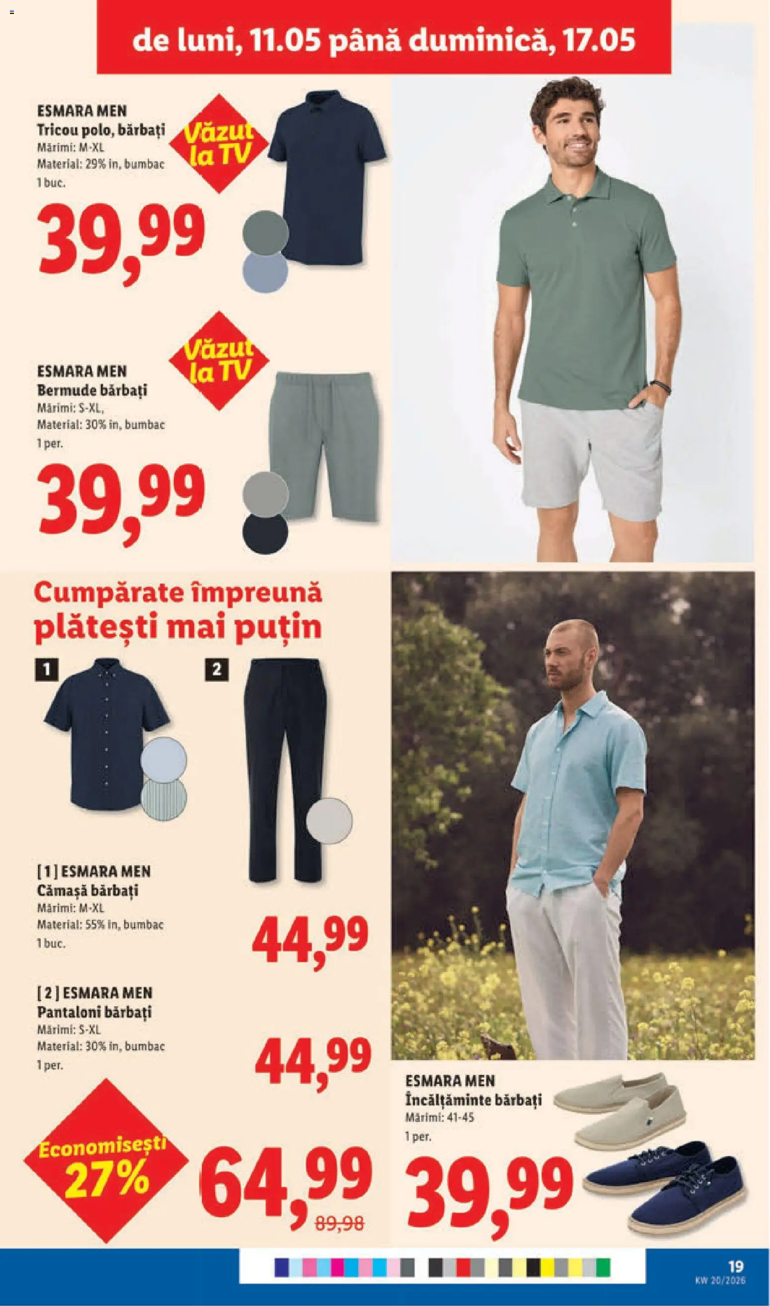 Catalog LIDL 11 - 16 Mai 2026 | Pagina 19 | Produse: Bornoz takımı, Tricou, Pantaloni
