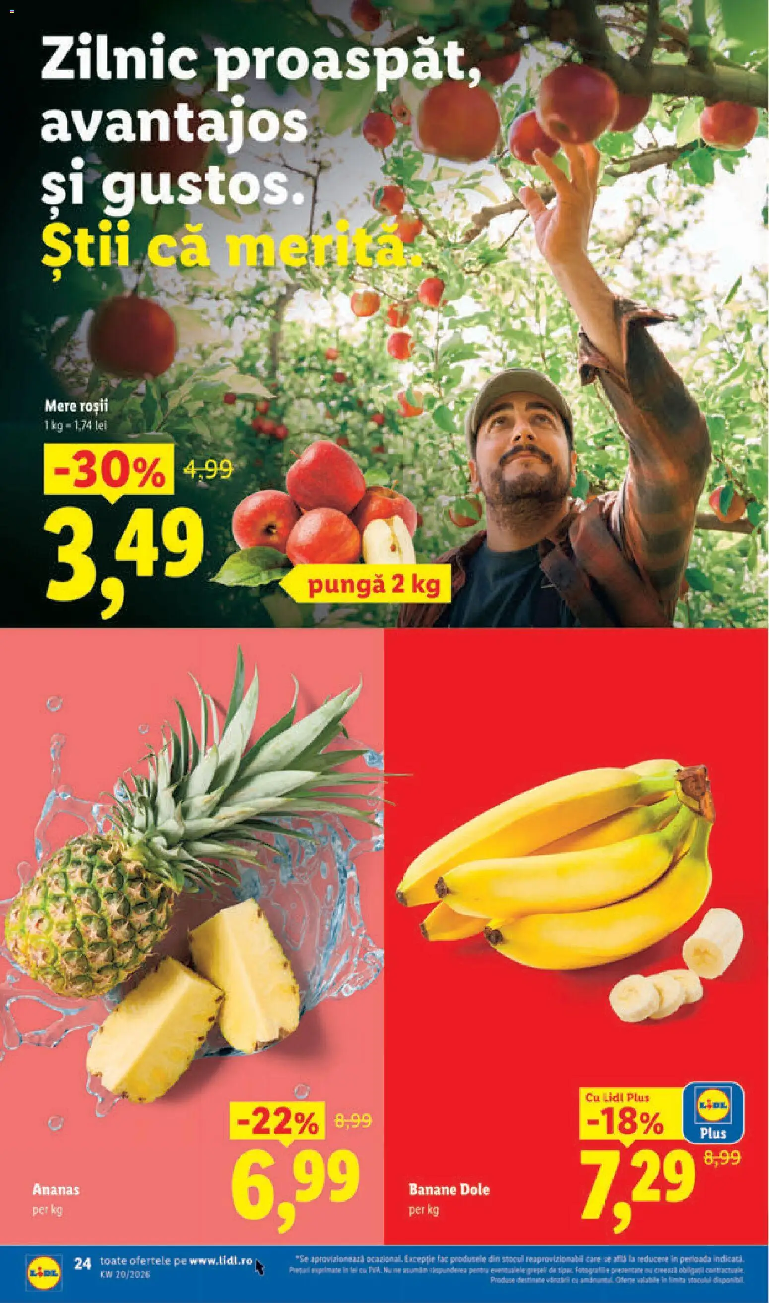 Catalog LIDL 11 - 16 Mai 2026 | Pagina 24 | Produse: Pungă, Mere, Roșii, Banane
