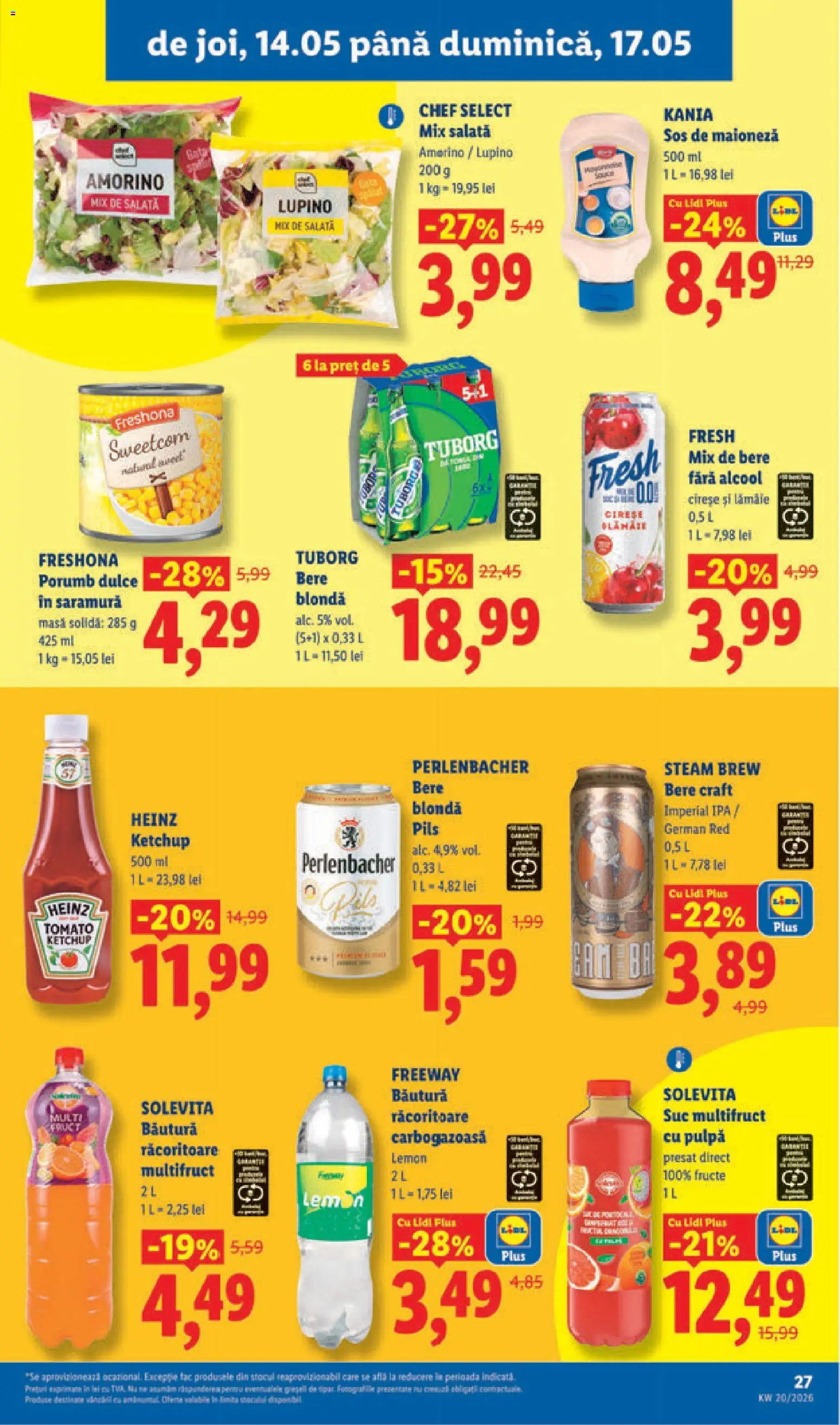 Catalog LIDL 11 - 16 Mai 2026 | Pagina 27 | Produse: Suc, Ketchup, Cireșe, Maioneză