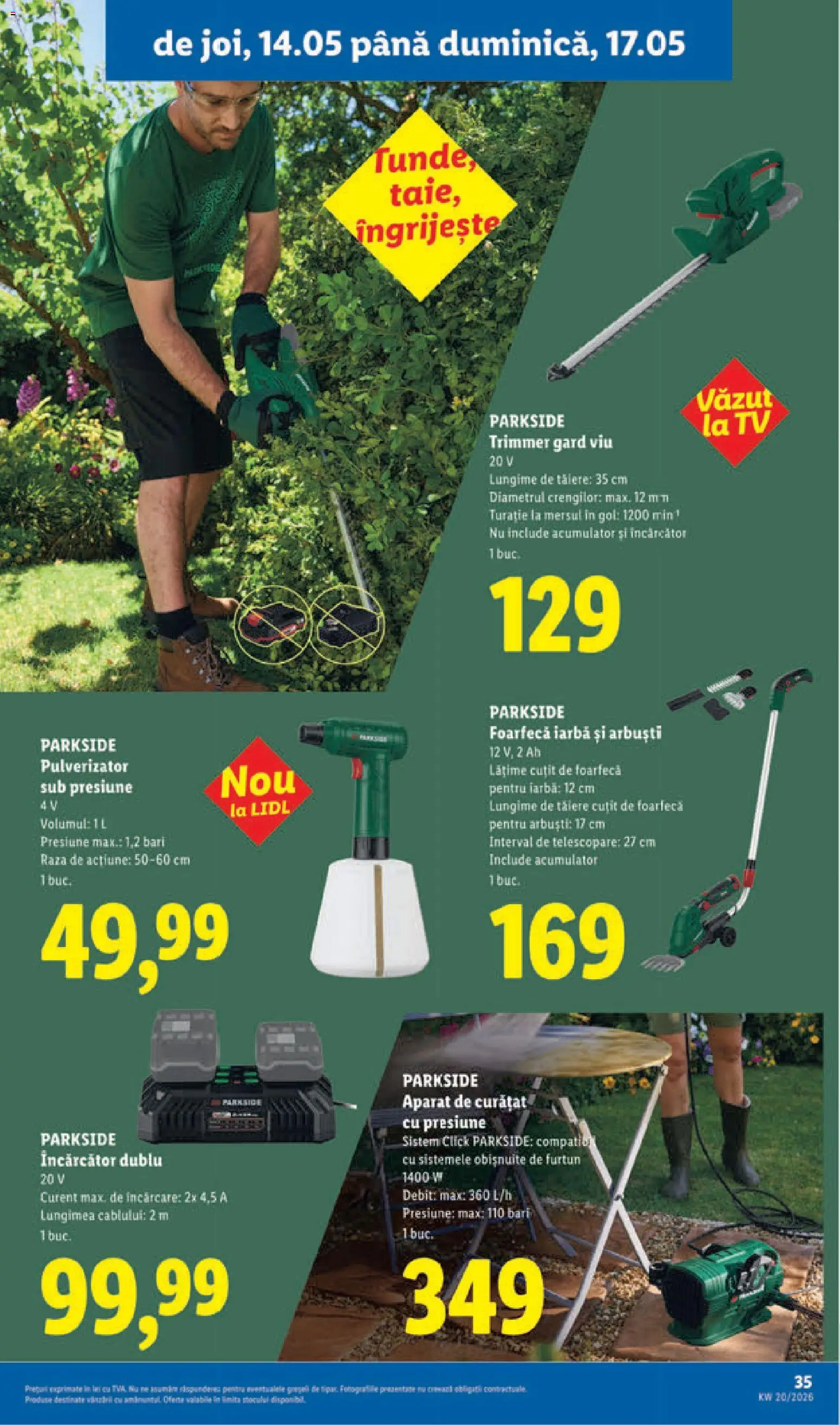 Catalog LIDL 11 - 16 Mai 2026 | Pagina 35 | Produse: Trimmer, Încărcător, Cuțit