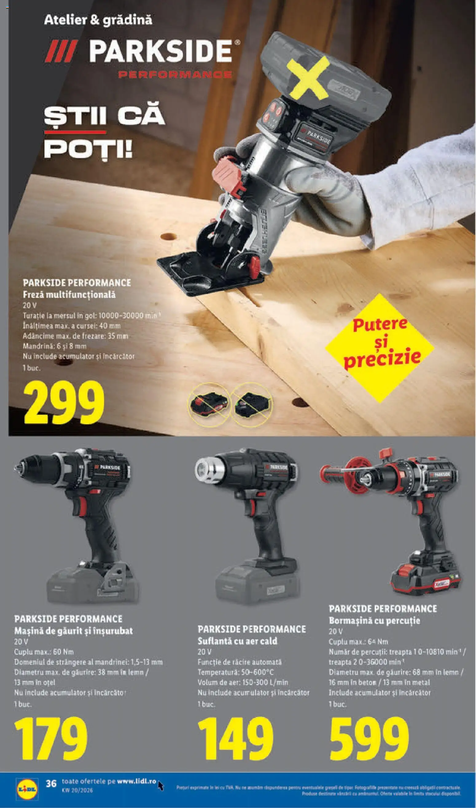 Catalog LIDL 11 - 16 Mai 2026 | Pagina 36 | Produse: Mașină de găurit, Încărcător, Suflantă