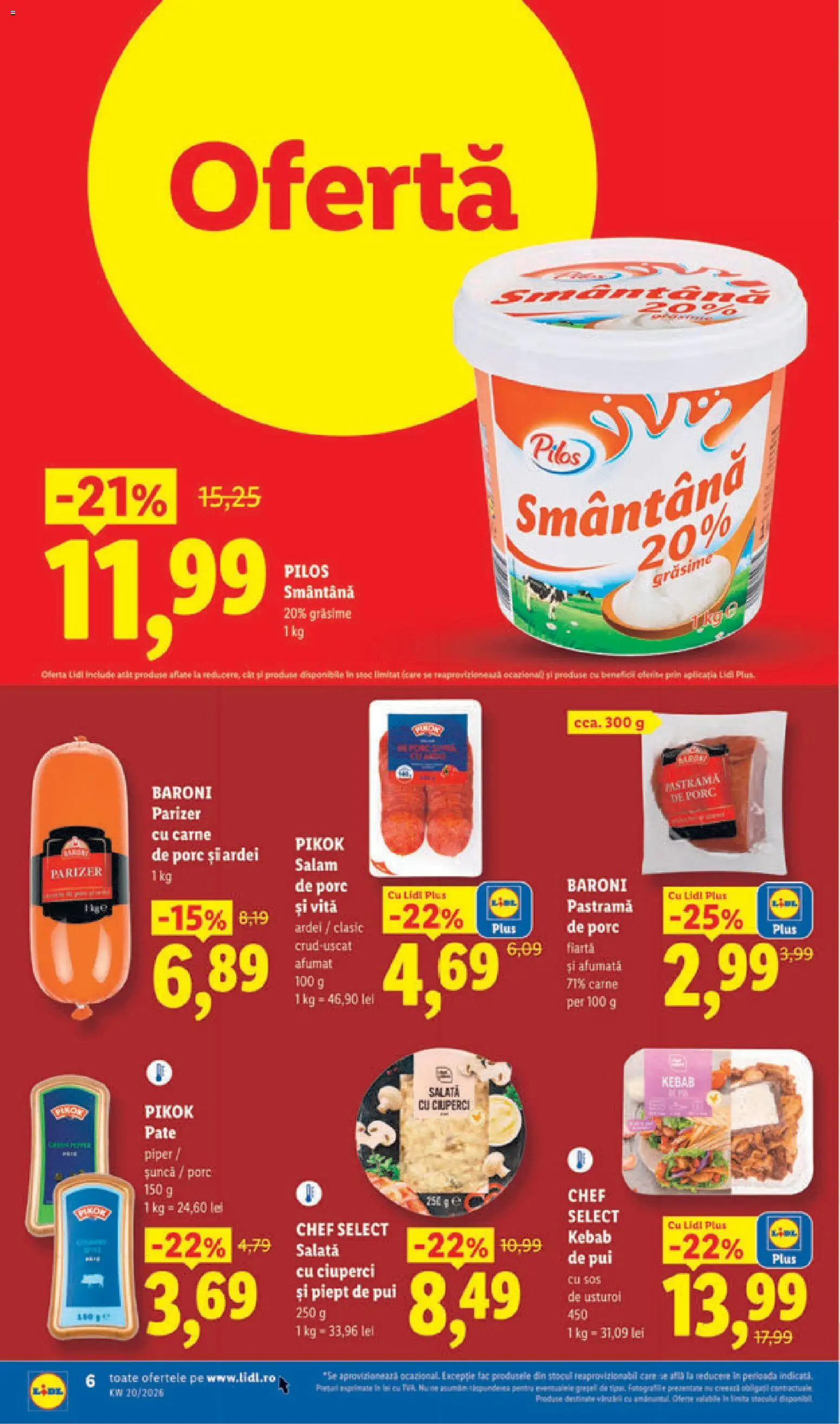 Catalog LIDL 11 - 16 Mai 2026 | Pagina 6 | Produse: Pate, Ciuperci, Salam, Șuncă