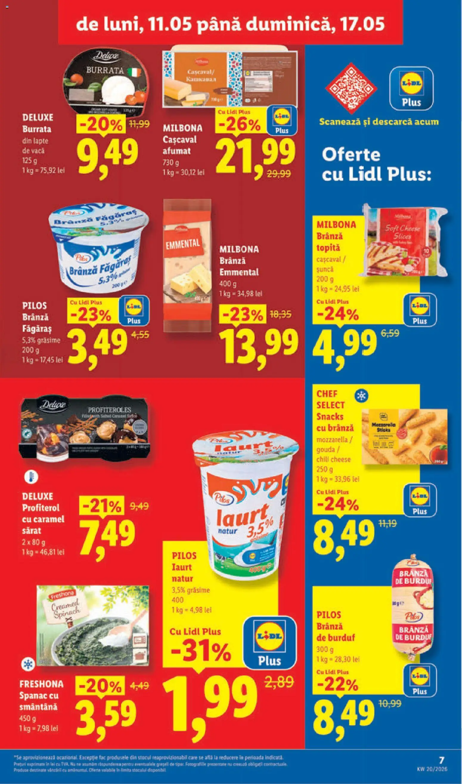 Catalog LIDL 11 - 16 Mai 2026 | Pagina 7 | Produse: Çift taraflı üst, Cașcaval, Lapte, Brânză
