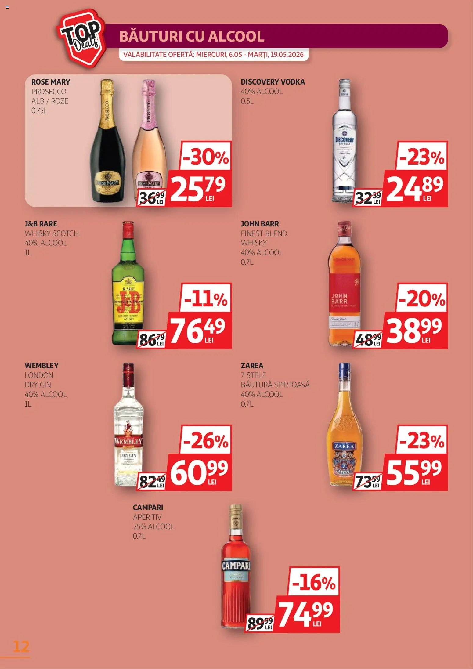 Catalog Auchan 6 - 18 Mai 2026 | Pagina 12 | Produse: Prosecco, Gin, Vodka