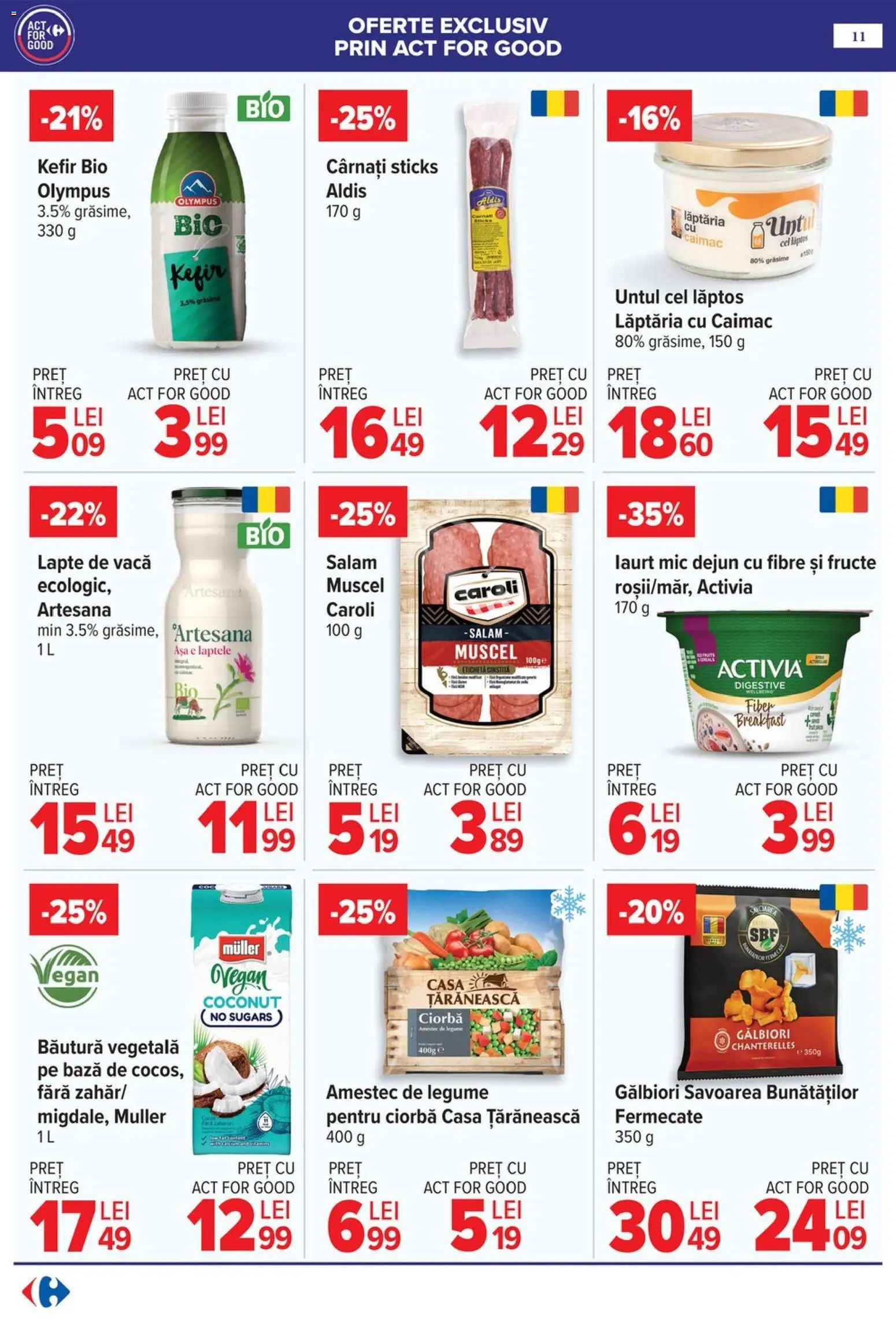Catalog Carrefour 6 - 18 Mai 2026 | Pagina 14 | Produse: Şerit ödül, Lapte, Legume, Fructe