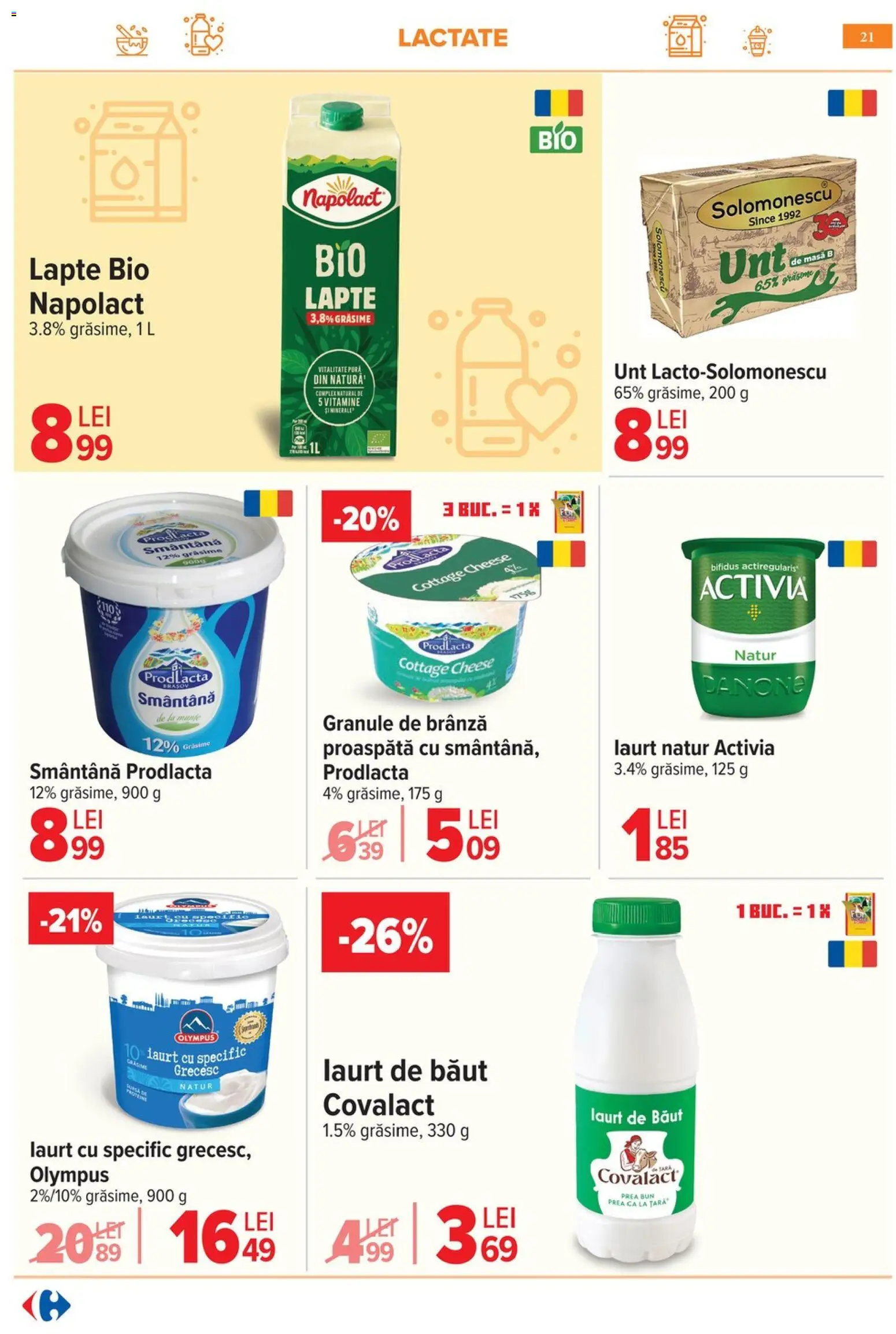 Catalog Carrefour 6 - 18 Mai 2026 | Pagina 24 | Produse: Şerit ödül, Masaüstü kılıfı, Lapte, Unt