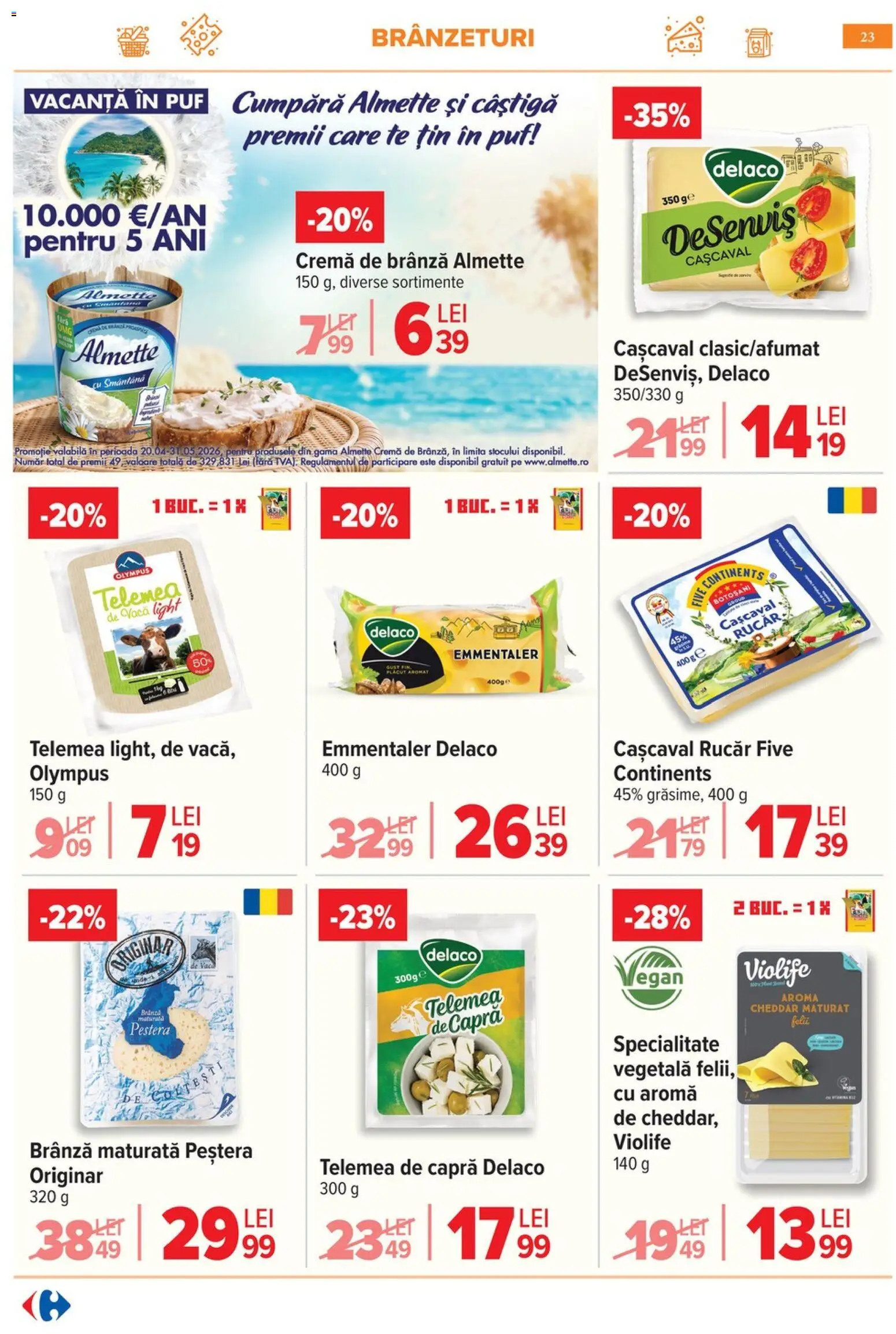 Catalog Carrefour 6 - 18 Mai 2026 | Pagina 26 | Produse: Light Kedi Konservesi, Brânză, Cremă, Cremă de brânză