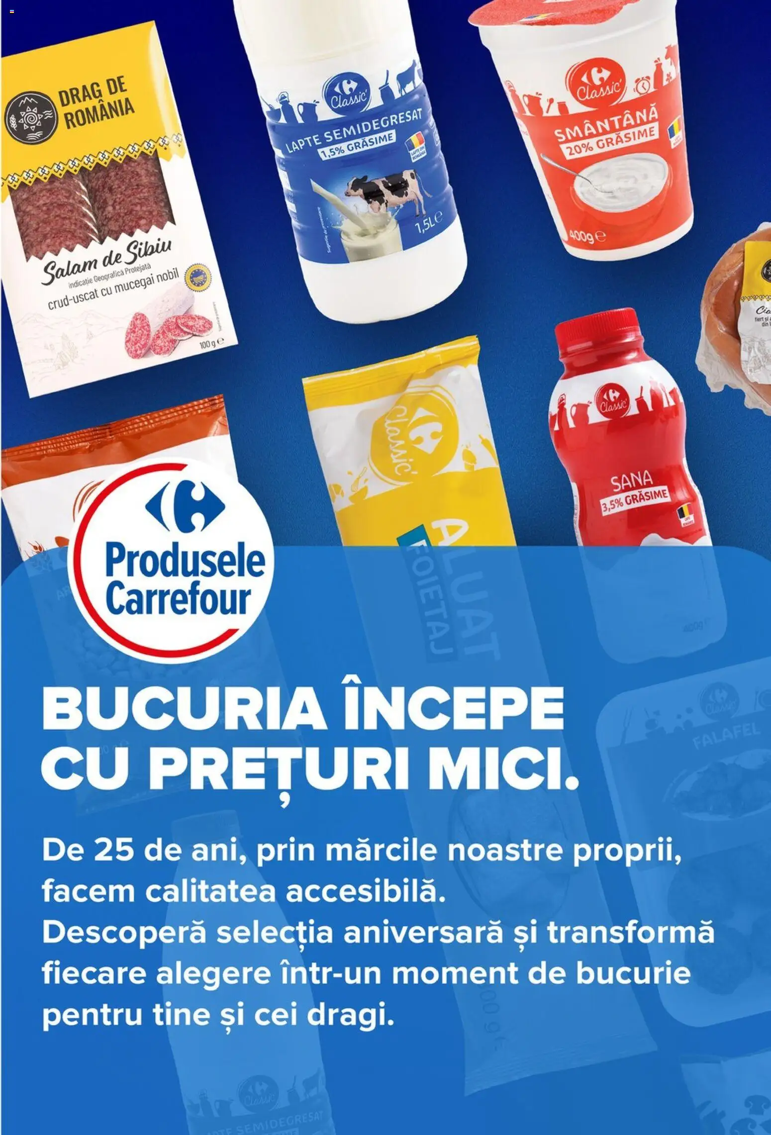 Catalog Carrefour 6 - 18 Mai 2026 | Pagina 28 | Produse: Aluat, Lapte, Salam, Smântână