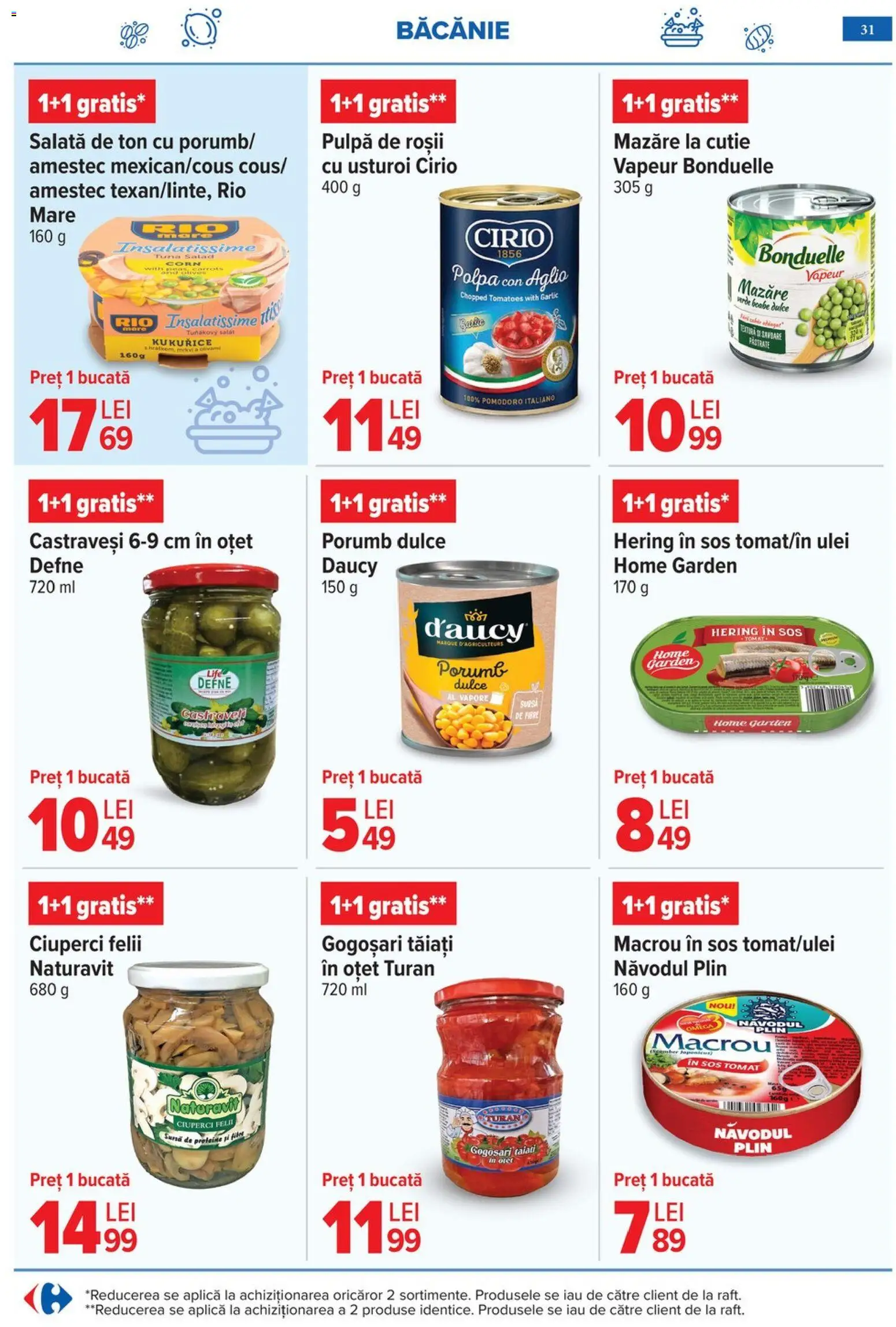 Catalog Carrefour 6 - 18 Mai 2026 | Pagina 34 | Produse: Mazăre, Ciuperci, Porumb, Sos