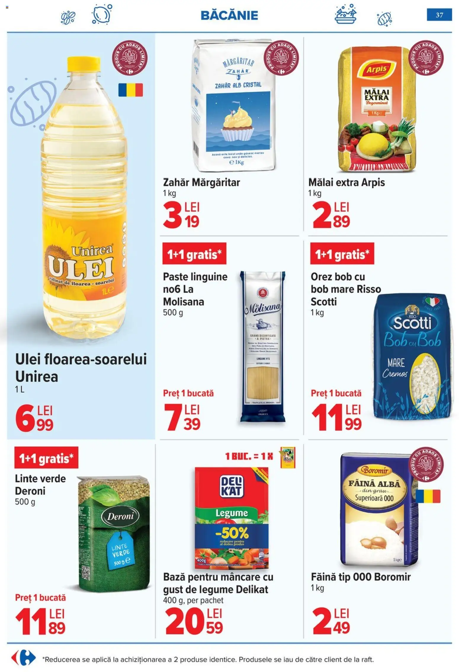 Catalog Carrefour 6 - 18 Mai 2026 | Pagina 40 | Produse: Mălai, Paste, Bant, Zahăr