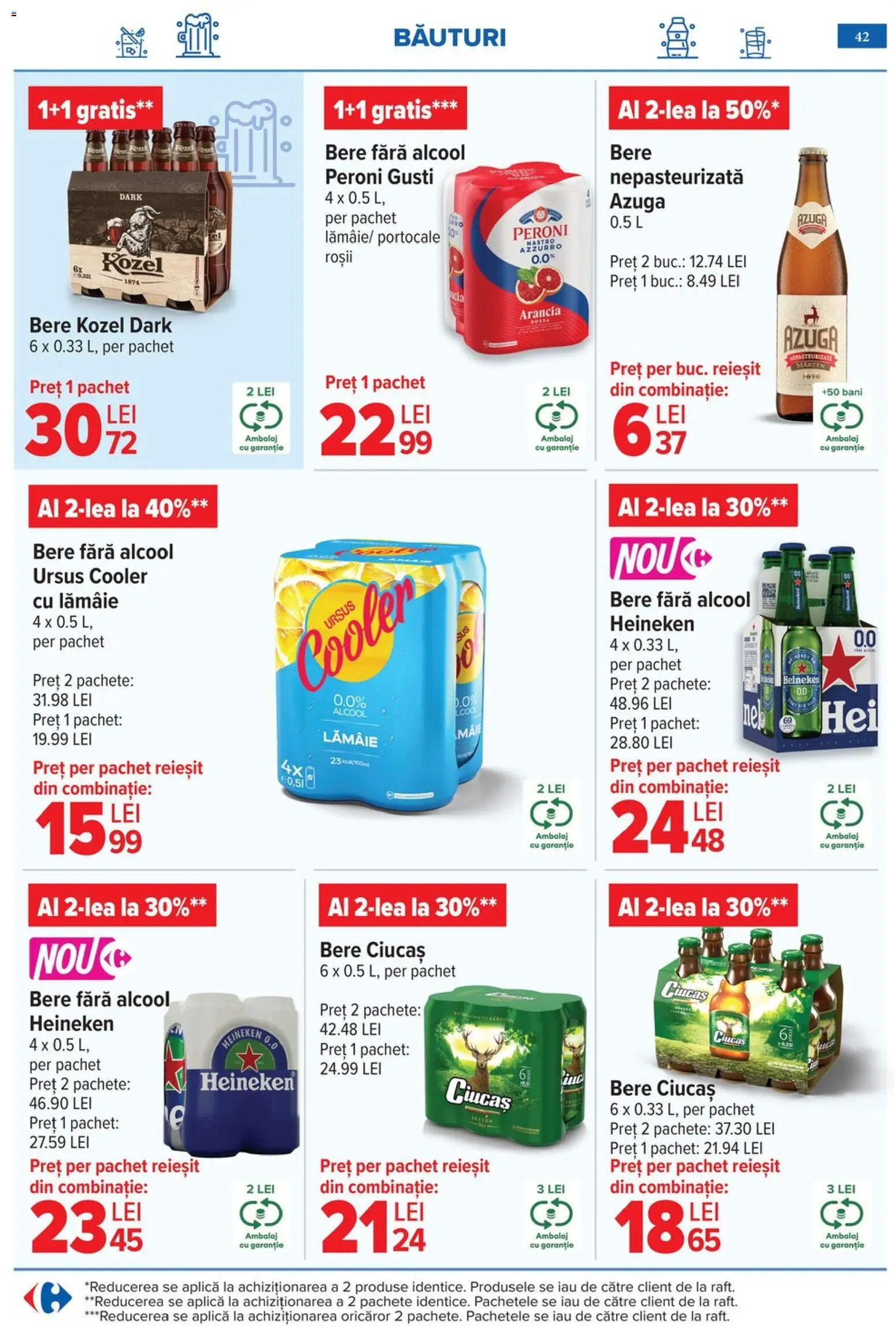 Catalog Carrefour 6 - 18 Mai 2026 | Pagina 45 | Produse: Bere, Portocale, Roșii, Lămâie