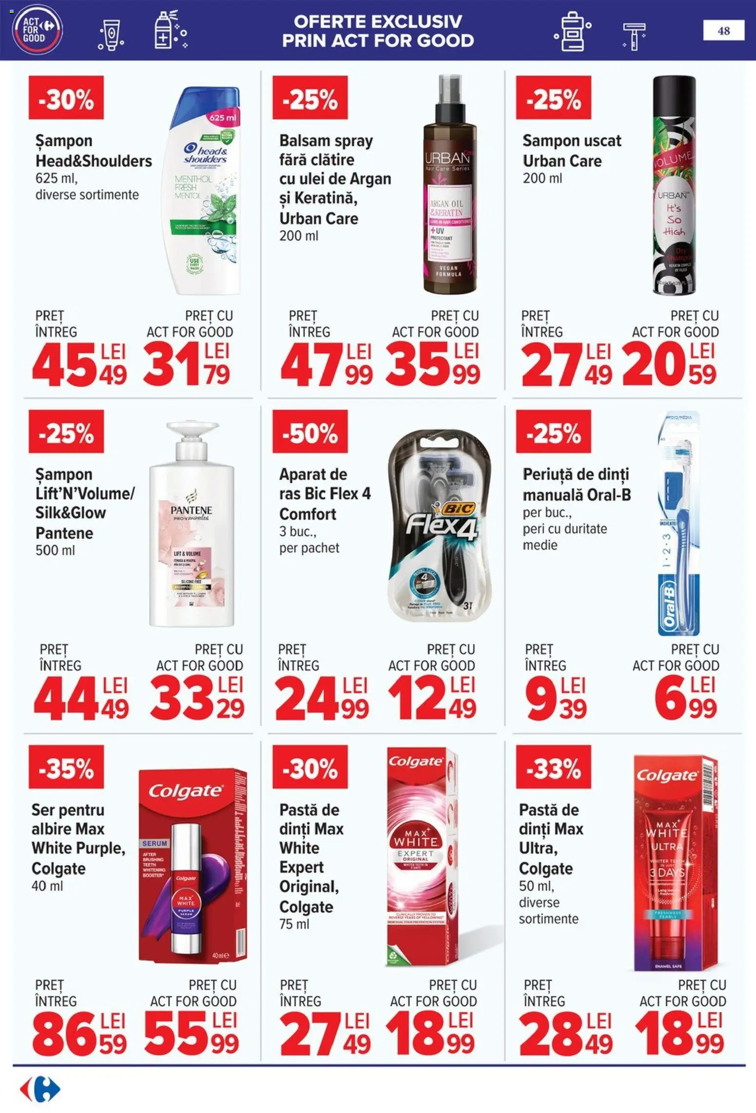 Catalog Carrefour 6 - 18 Mai 2026 | Pagina 51 | Produse: Serum, Balsam, Periuță de dinți, Șampon uscat
