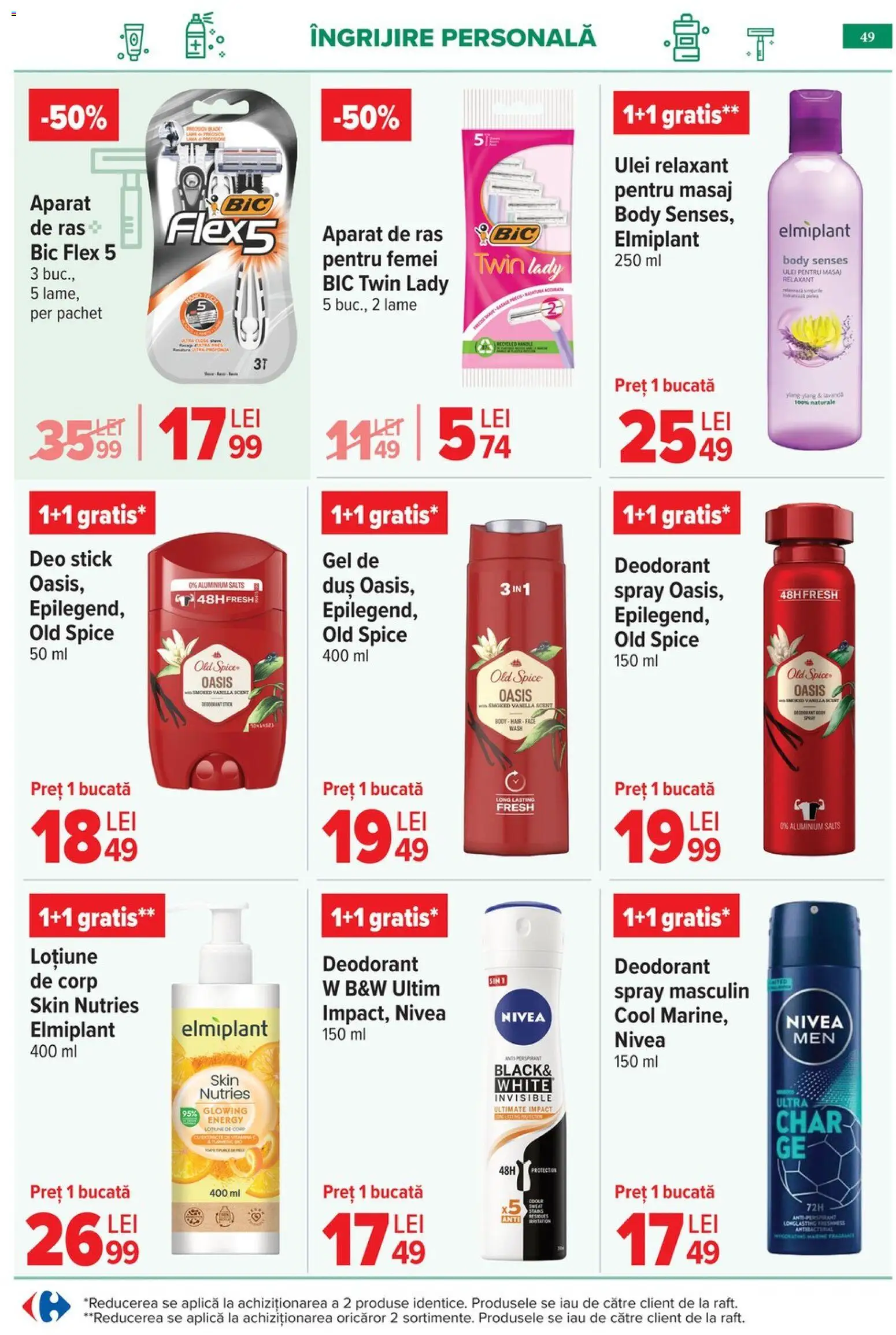 Catalog Carrefour 6 - 18 Mai 2026 | Pagina 52 | Produse: Aparat De Ras, Body, Deodorant, Antiperspirant