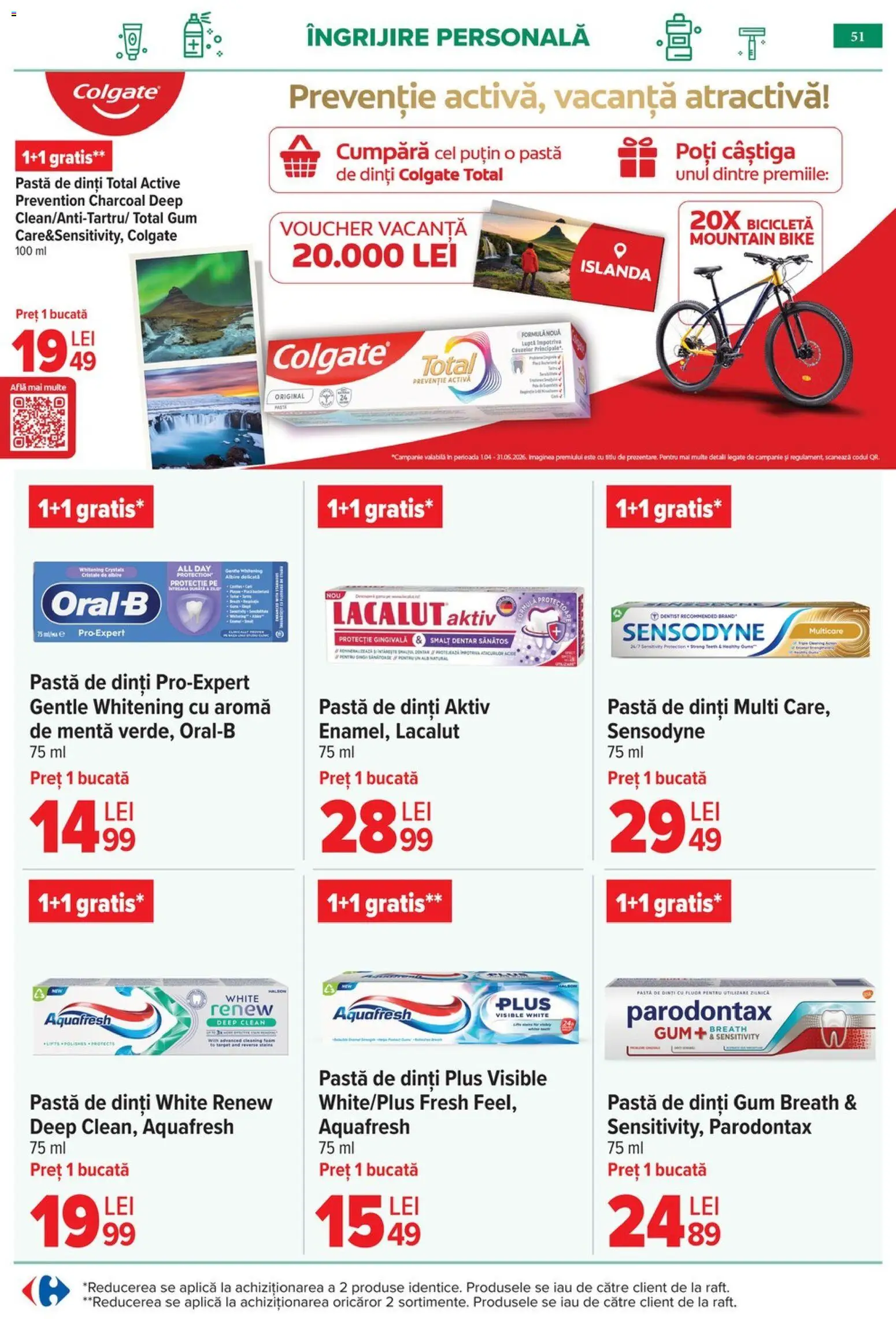 Catalog Carrefour 6 - 18 Mai 2026 | Pagina 54 | Produse: Pomelo, Dana kuşbaşı, Pastă de dinți