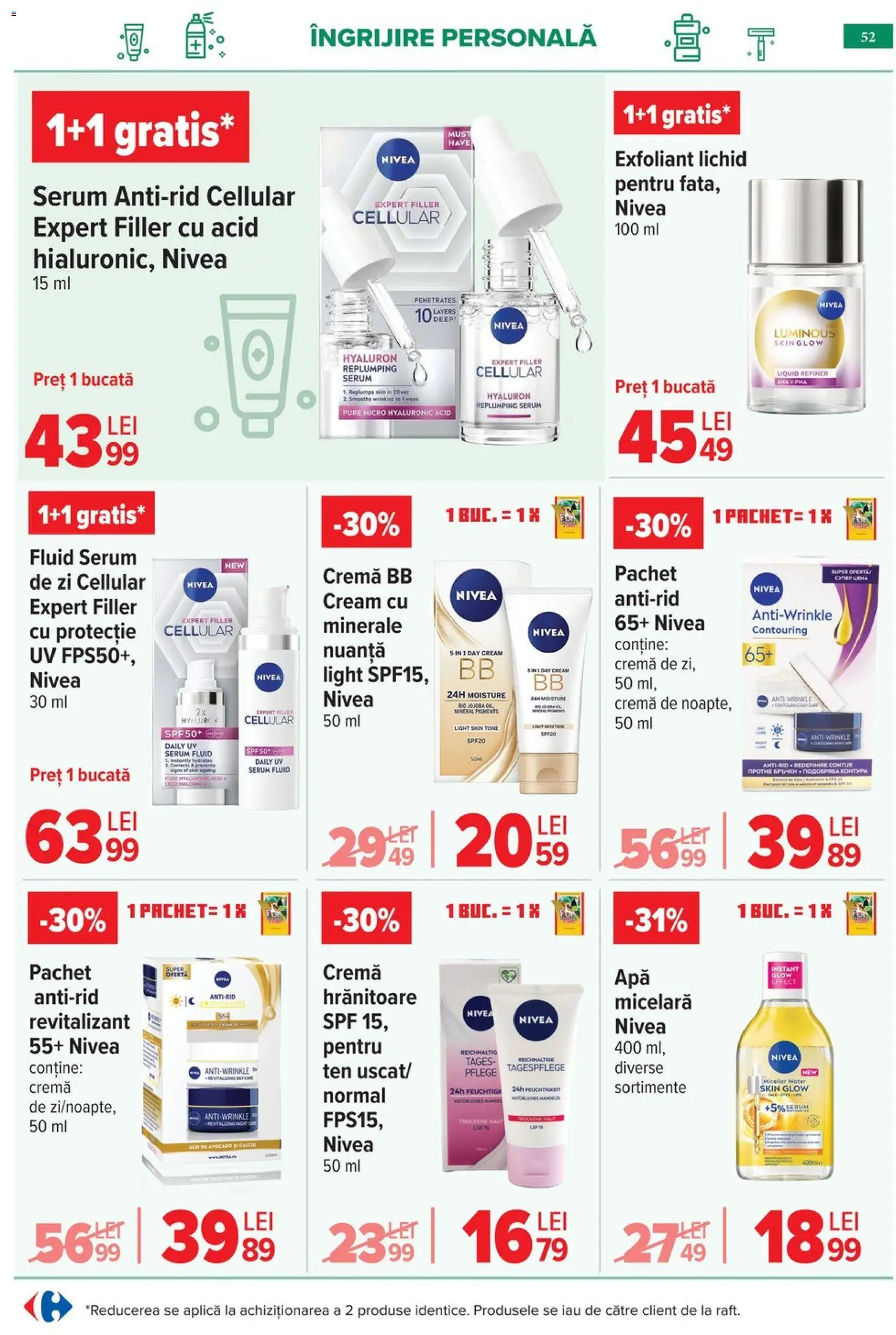 Catalog Carrefour 6 - 18 Mai 2026 | Pagina 55 | Produse: Exfoliant, Serum, Cremă, Ulei