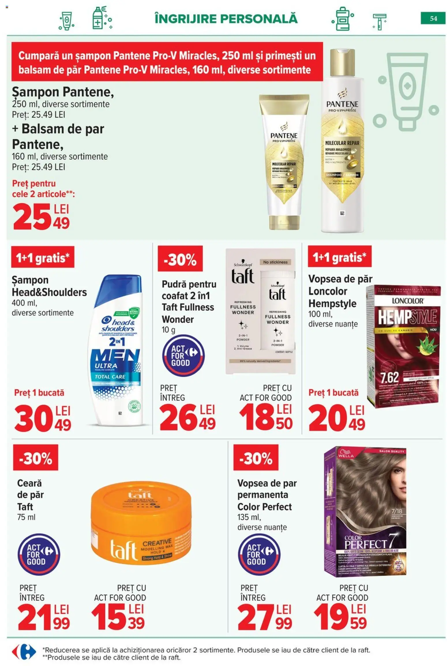 Catalog Carrefour 6 - 18 Mai 2026 | Pagina 57 | Produse: Vopsea, Pudră, Balsam de păr, Vopsea de păr