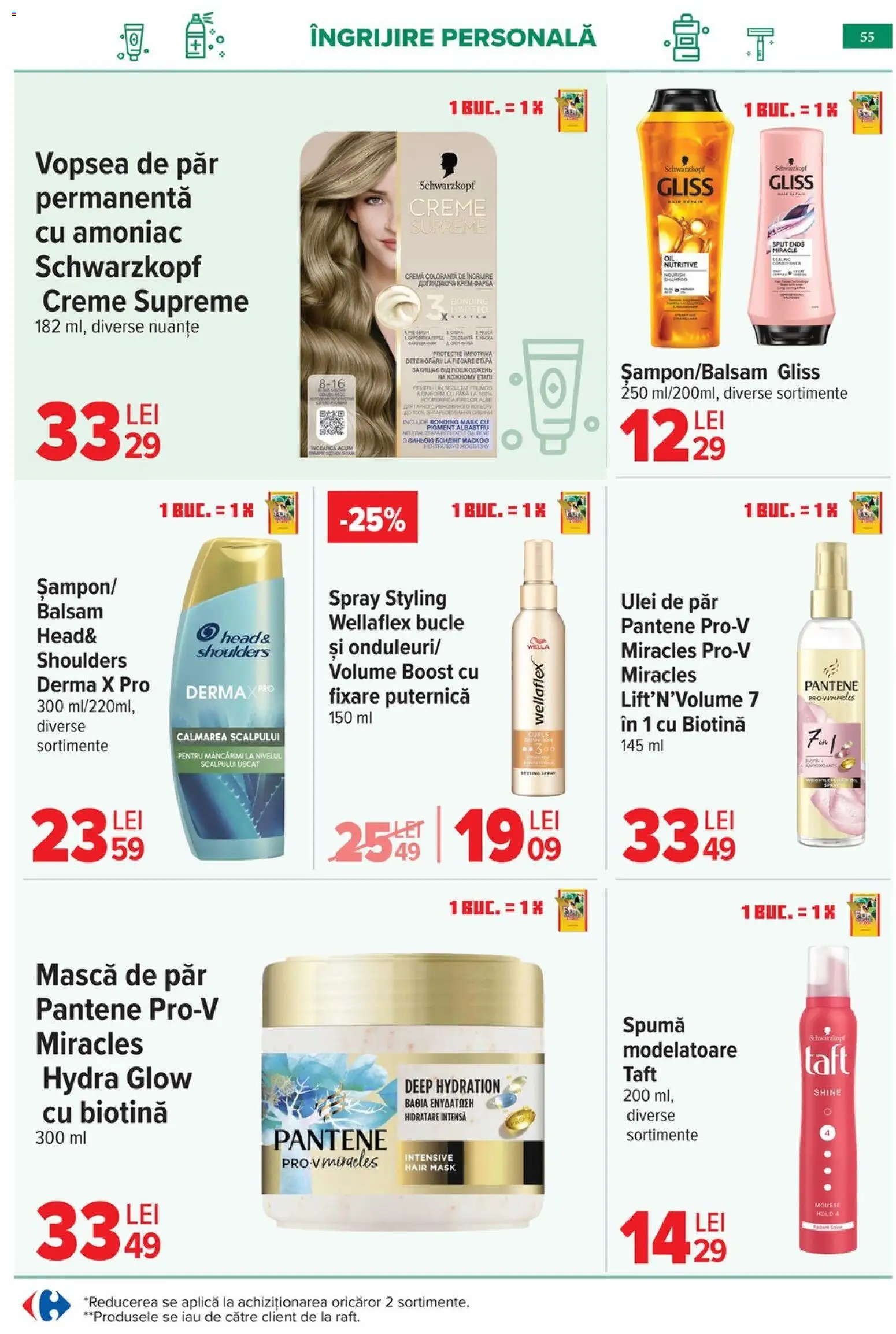 Catalog Carrefour 6 - 18 Mai 2026 | Pagina 58 | Produse: Mască de păr, Ulei de păr, Cremă, Ulei