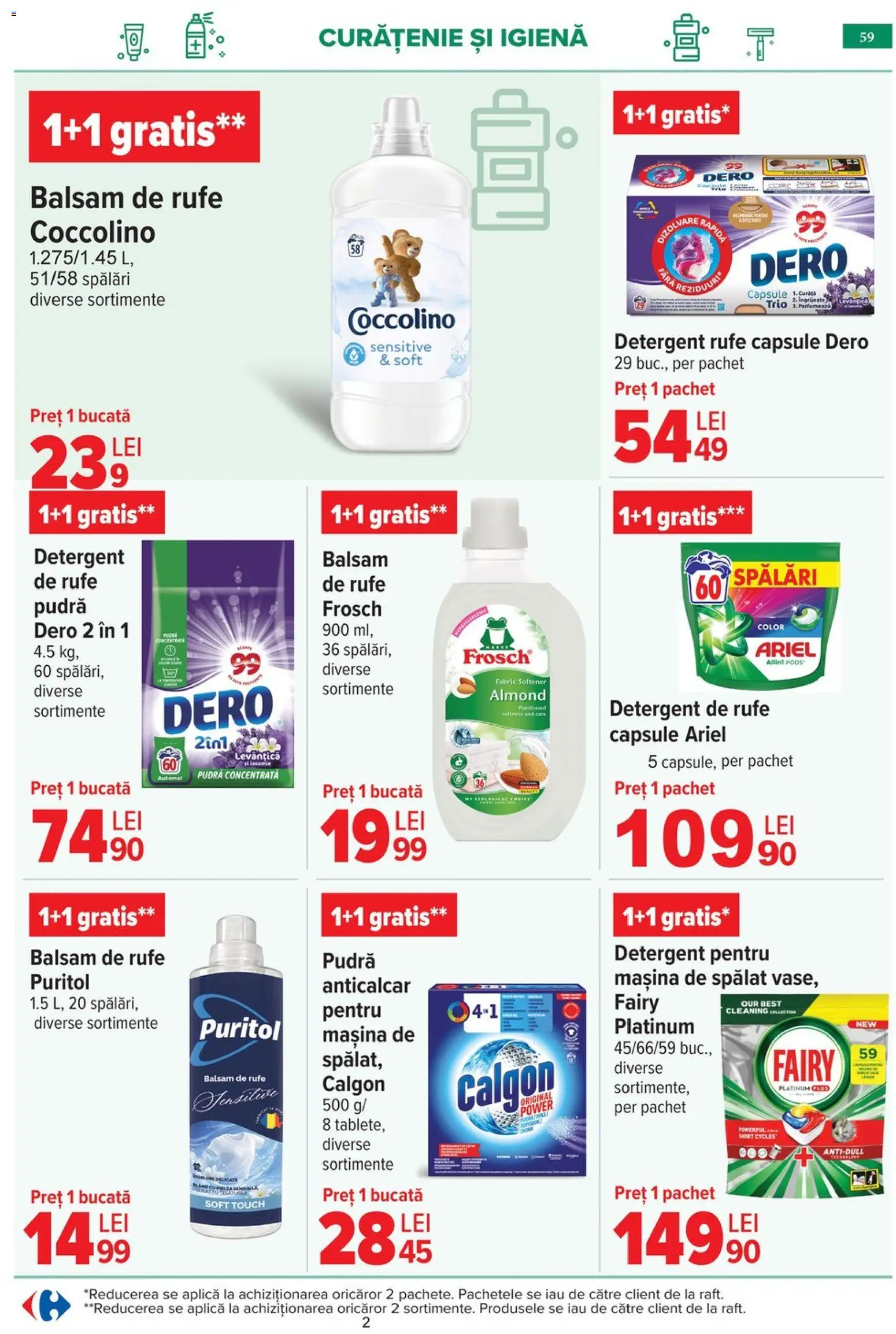 Catalog Carrefour 6 - 18 Mai 2026 | Pagina 62 | Produse: Pepino, Raft, Pudră, Balsam