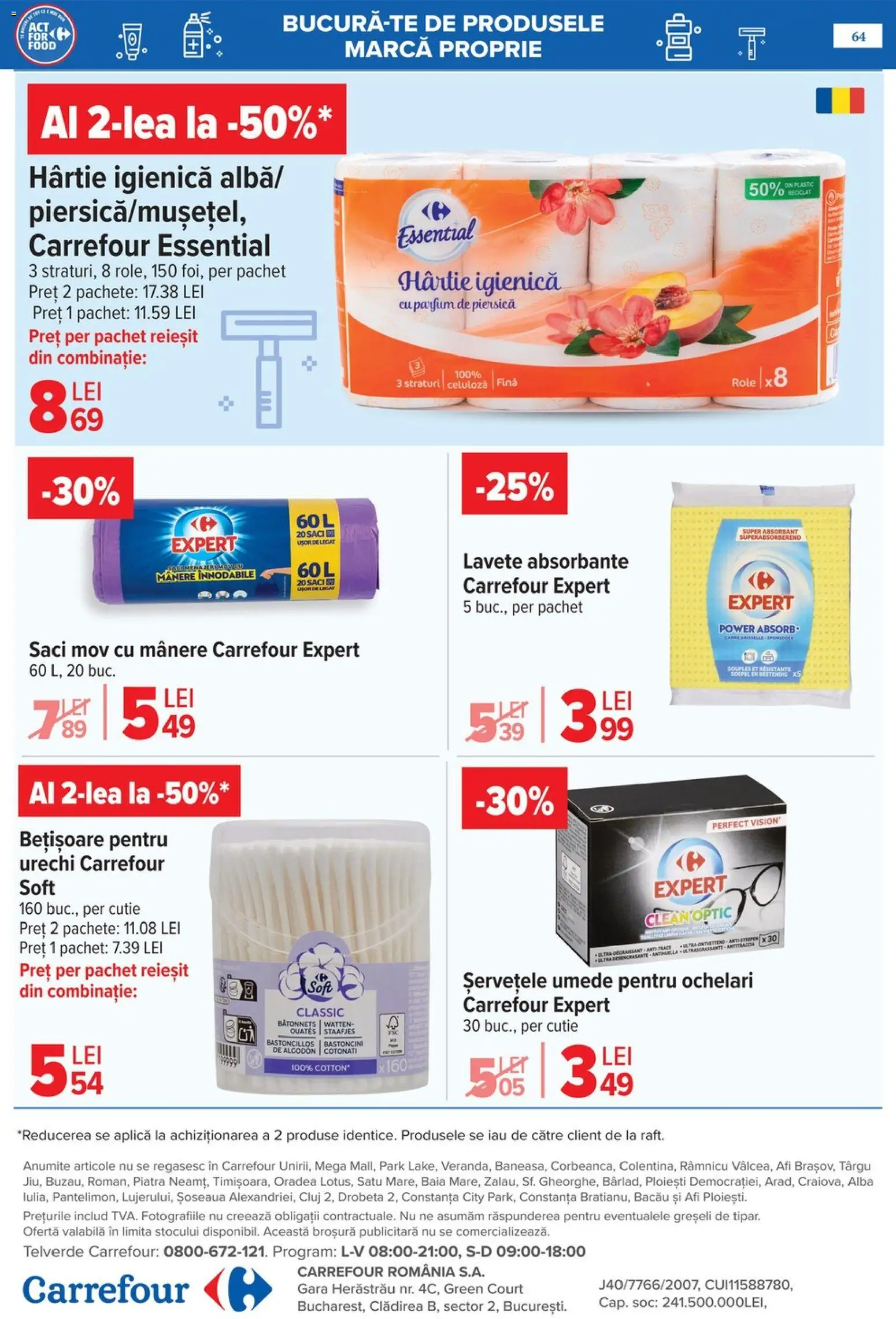 Catalog Carrefour 6 - 18 Mai 2026 | Pagina 67 | Produse: Piersică, Cutie, Lavete, Șervețele umede