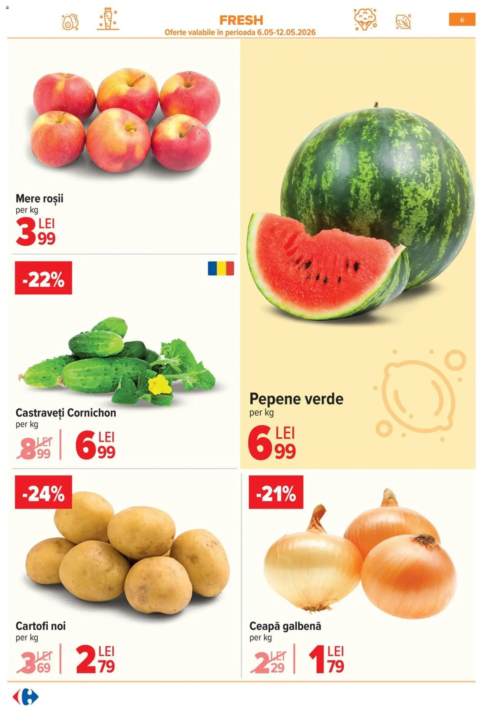 Catalog Carrefour 6 - 18 Mai 2026 | Pagina 9 | Produse: Mere, Roșii, Castraveți, Cartofi