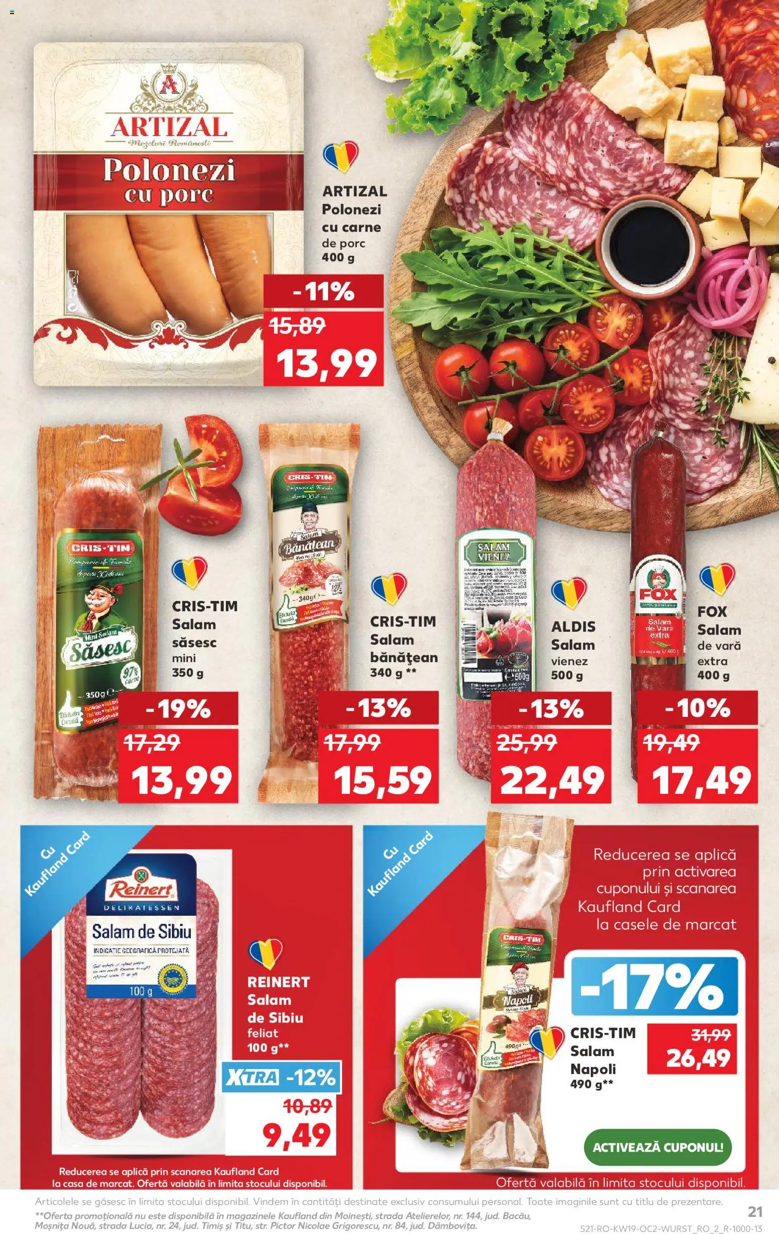 Catalog Kaufland 6 - 11 Mai 2026 | Pagina 21 | Produse: Salam, Carne De Porc
