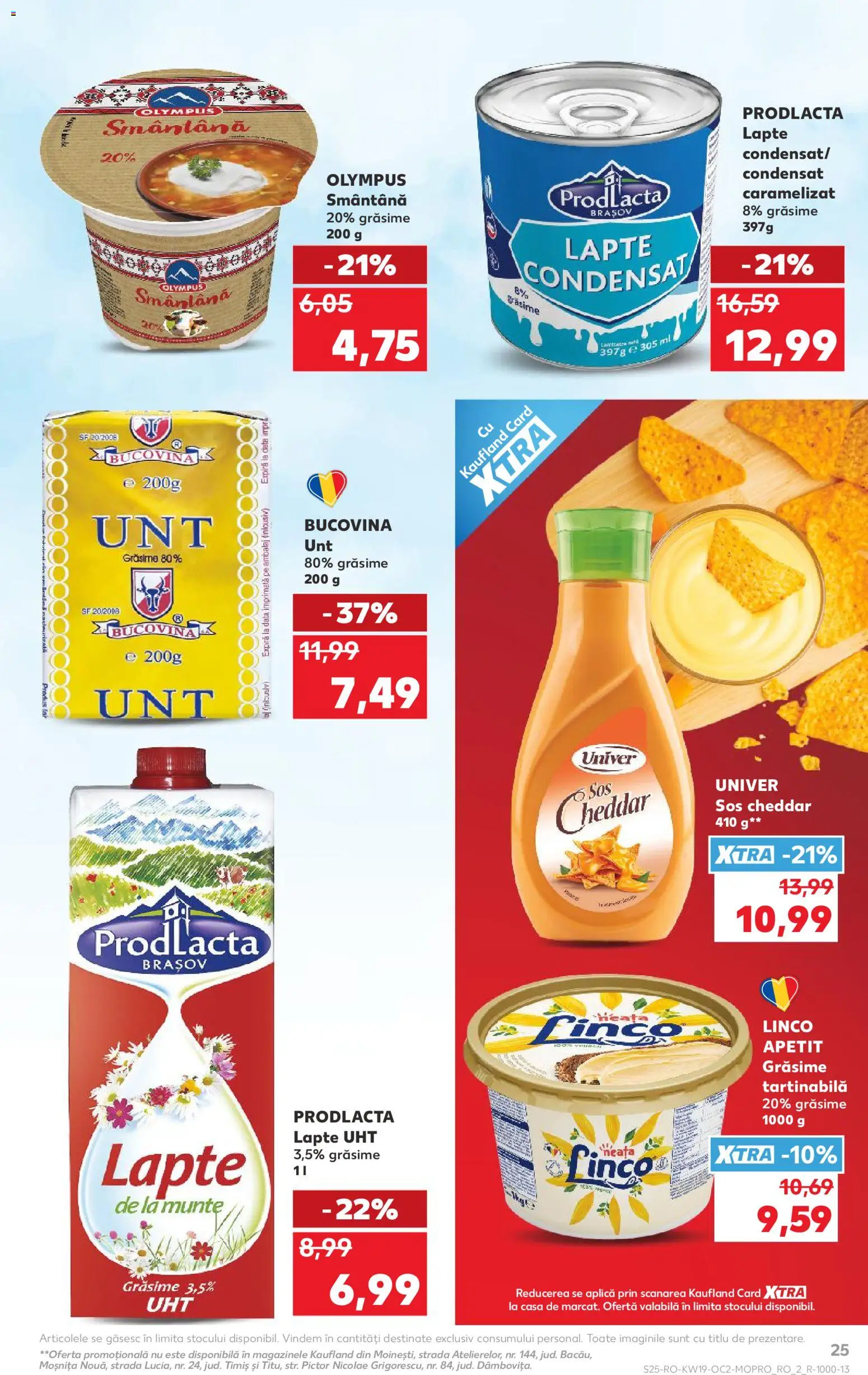 Catalog Kaufland 6 - 11 Mai 2026 | Pagina 25 | Produse: Lapte, Unt, Smântână, Sos