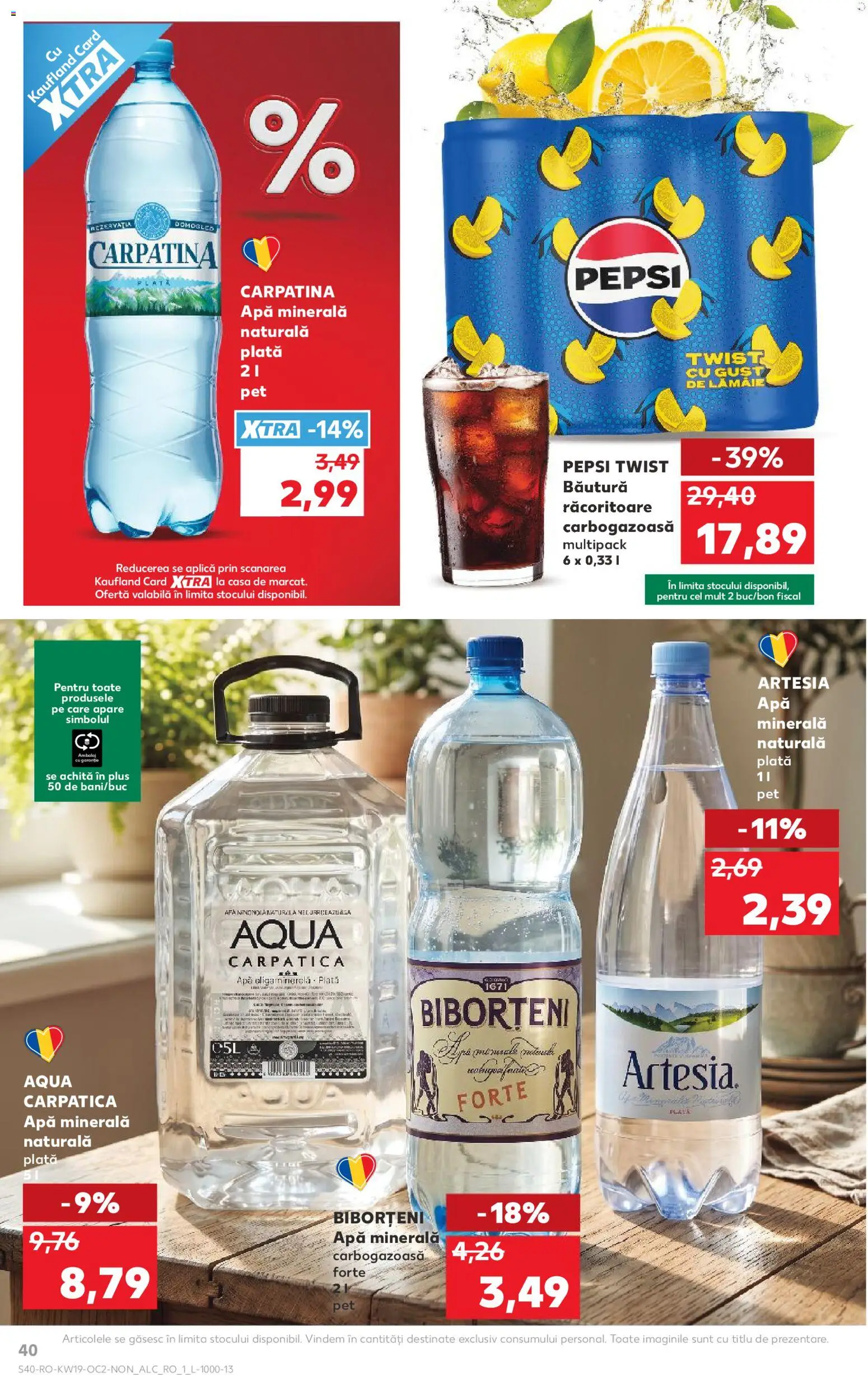 Catalog Kaufland 6 - 11 Mai 2026 | Pagina 40 | Produse: Yazı tahtası kalemi, Apă, Lămâie