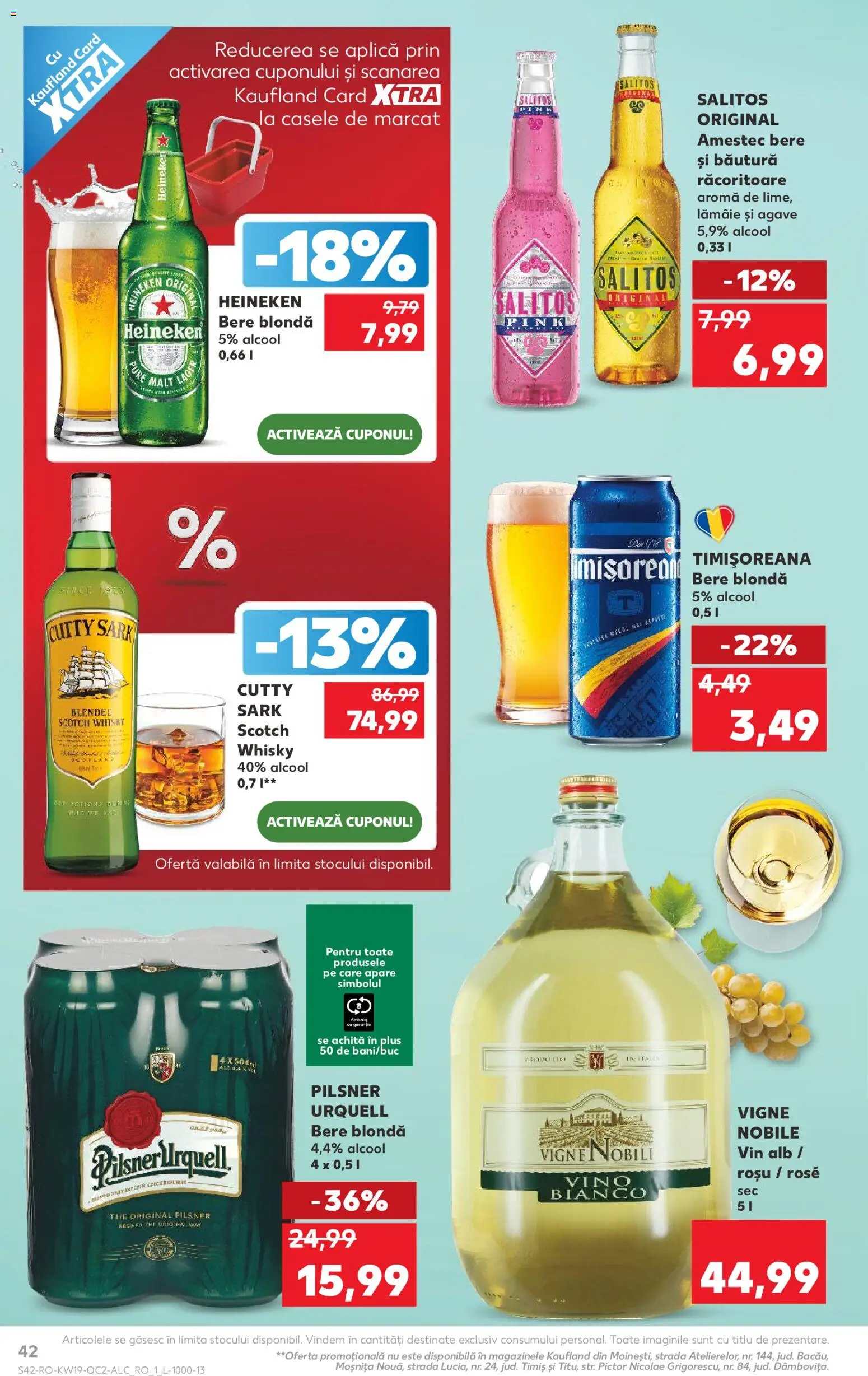 Catalog Kaufland 6 - 11 Mai 2026 | Pagina 42 | Produse: Vin, Bere, Lămâie