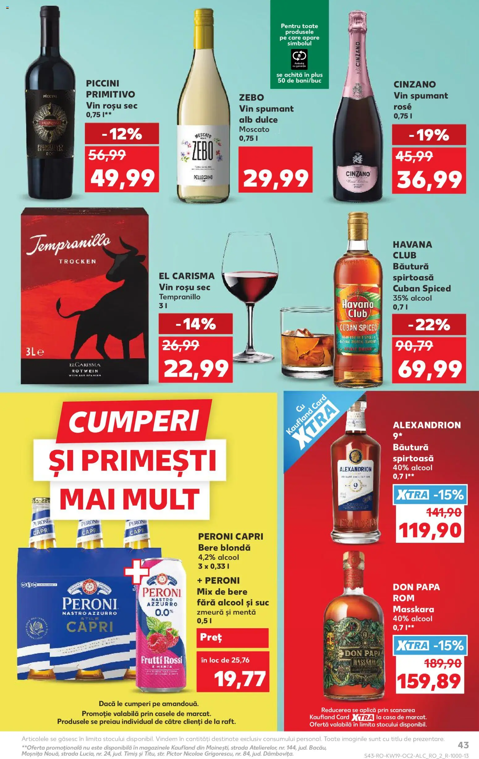 Catalog Kaufland 6 - 11 Mai 2026 | Pagina 43 | Produse: Zmeură, Ekmek tahtası, Suc, Vin