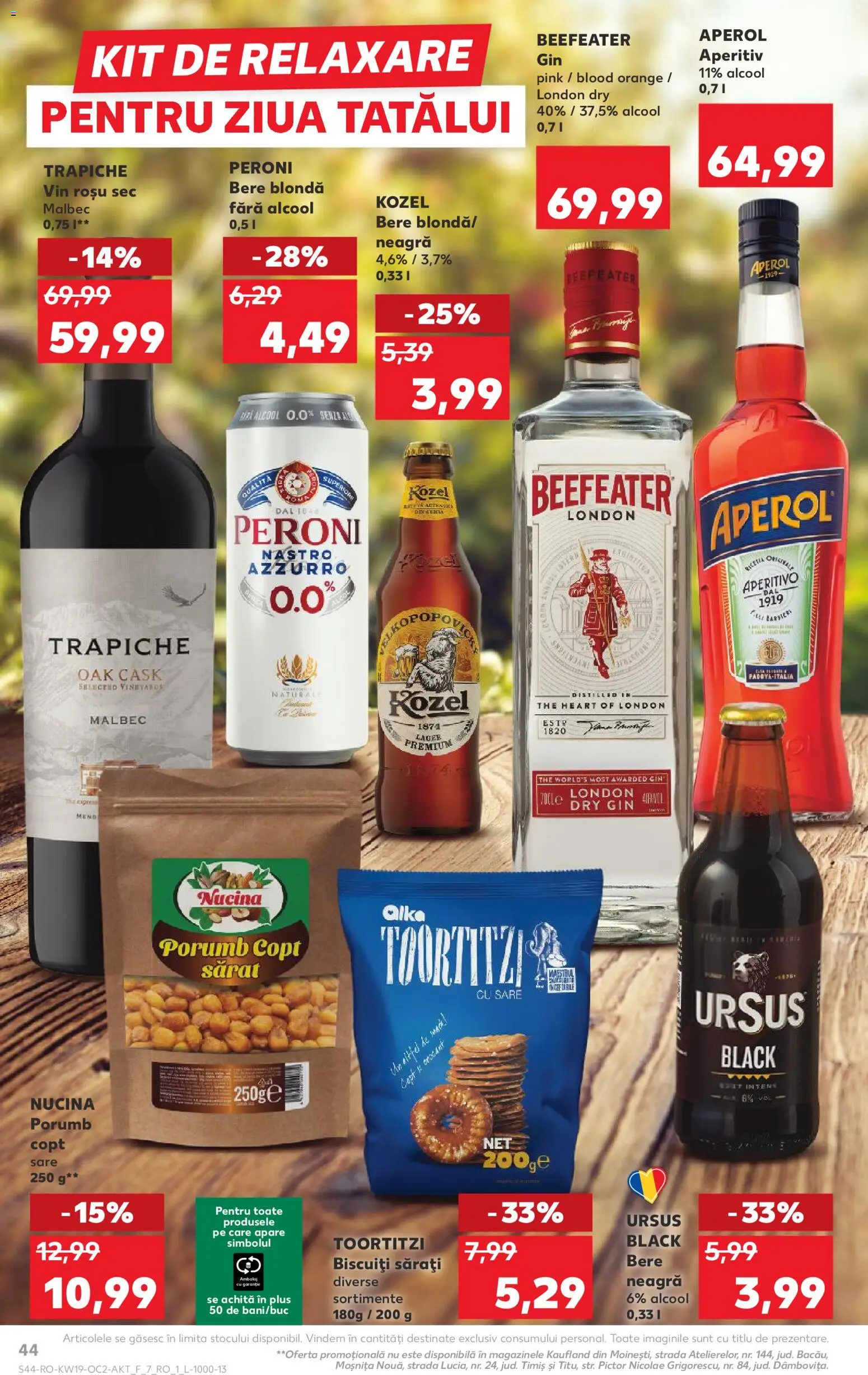 Catalog Kaufland 6 - 11 Mai 2026 | Pagina 44 | Produse: Vin, Bere, Biscuiți, Aperol
