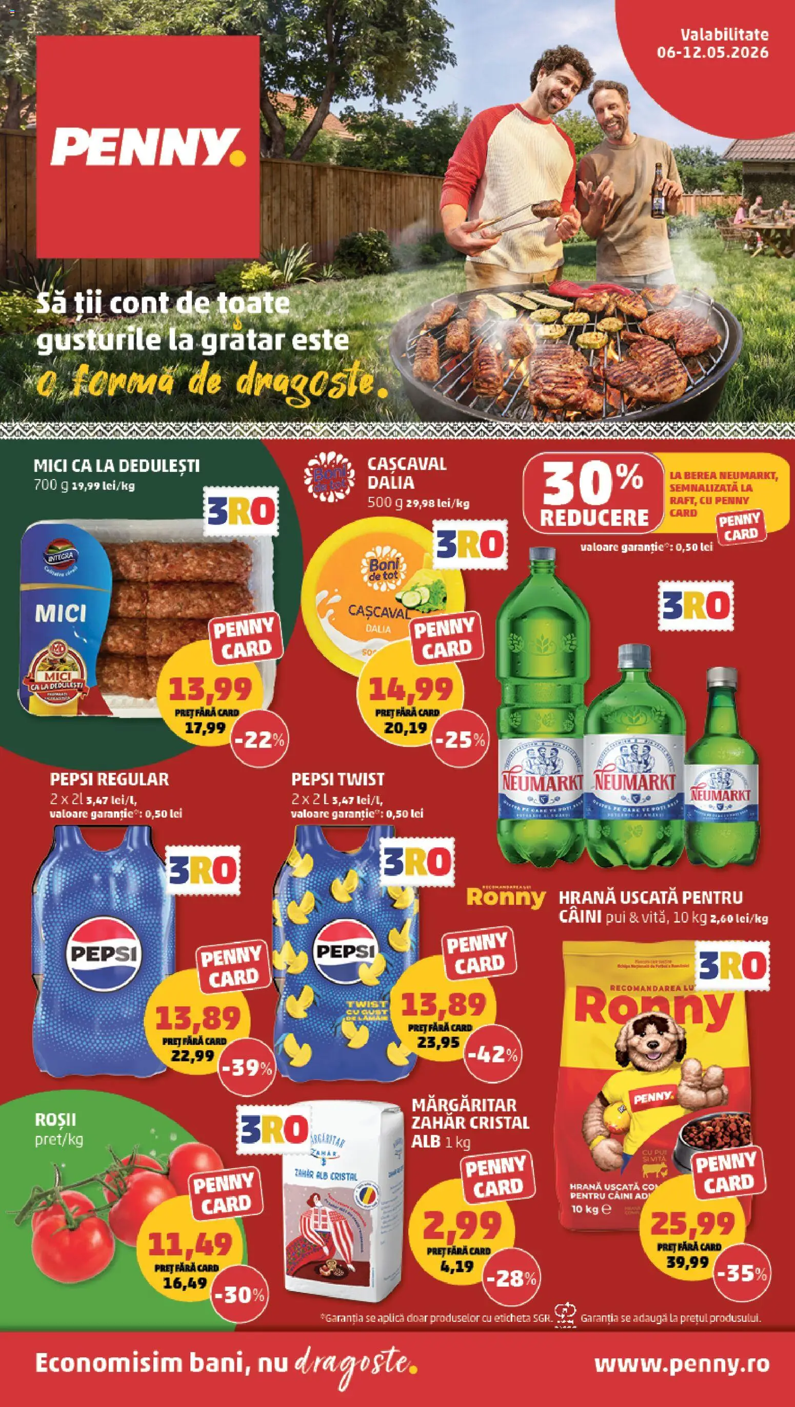 Catalog PENNY Market 6 - 11 Mai 2026 | Pagina 1 | Produse: Hacıyatmaz Kedi Oyuncağı, Cașcaval, Mici, Roșii