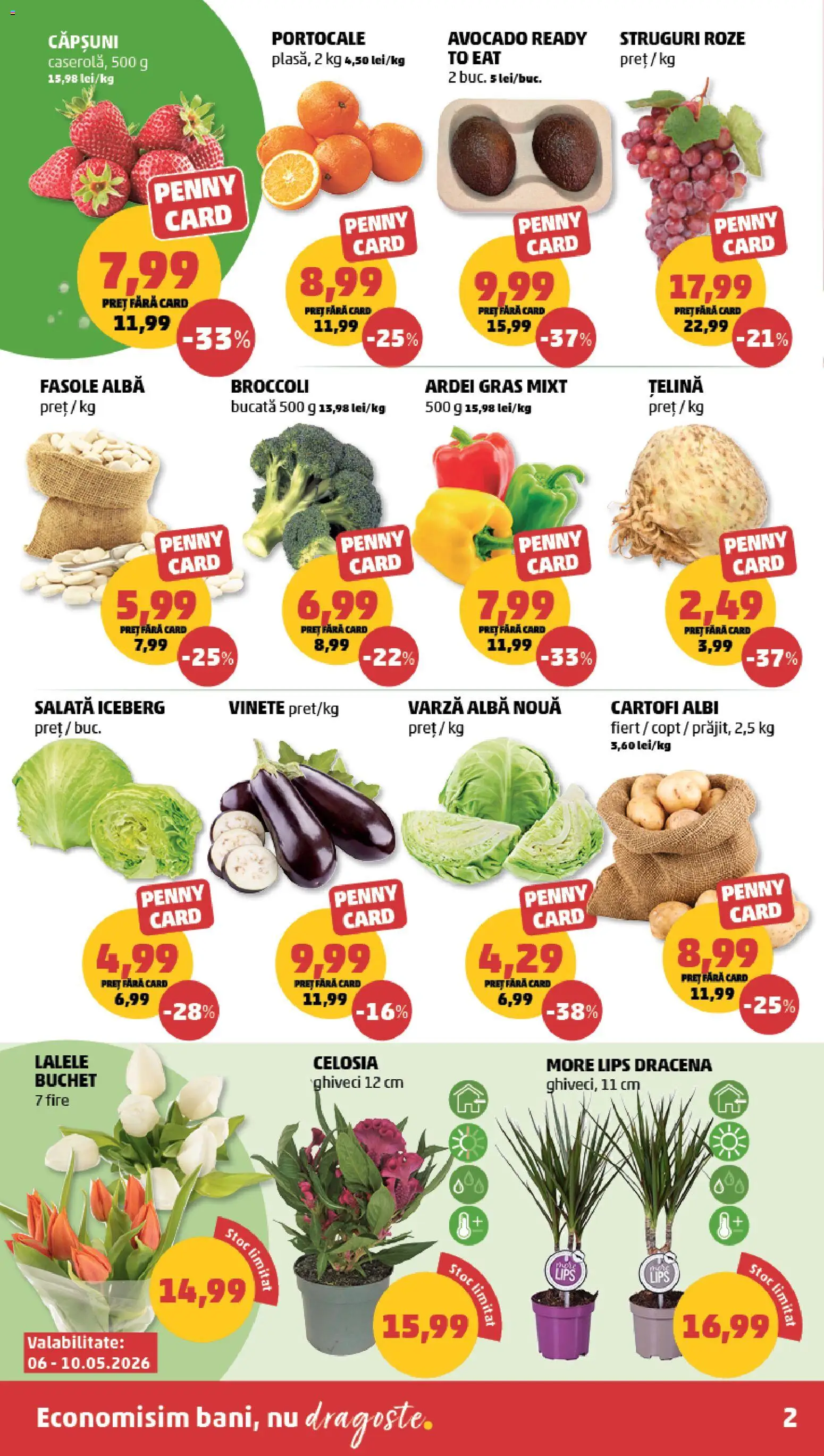 Catalog PENNY Market 6 - 11 Mai 2026 | Pagina 2 | Produse: Ghiveci, Căpșuni, Avocado, Fasole albă