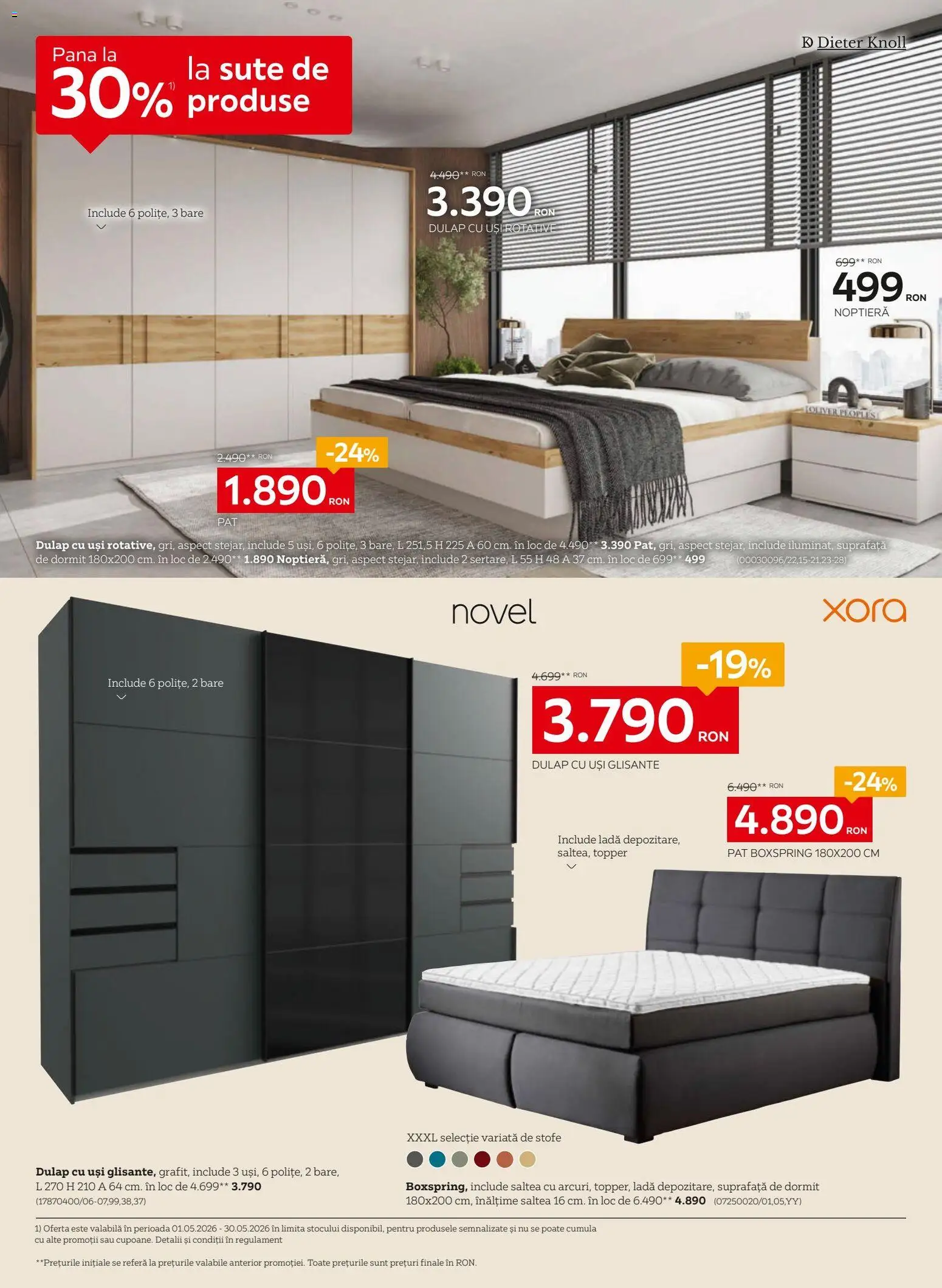 Catalog XXXLutz 4 - 30 Mai 2026 | Pagina 10 | Produse: Pat, Saltea, Noptieră, Topper