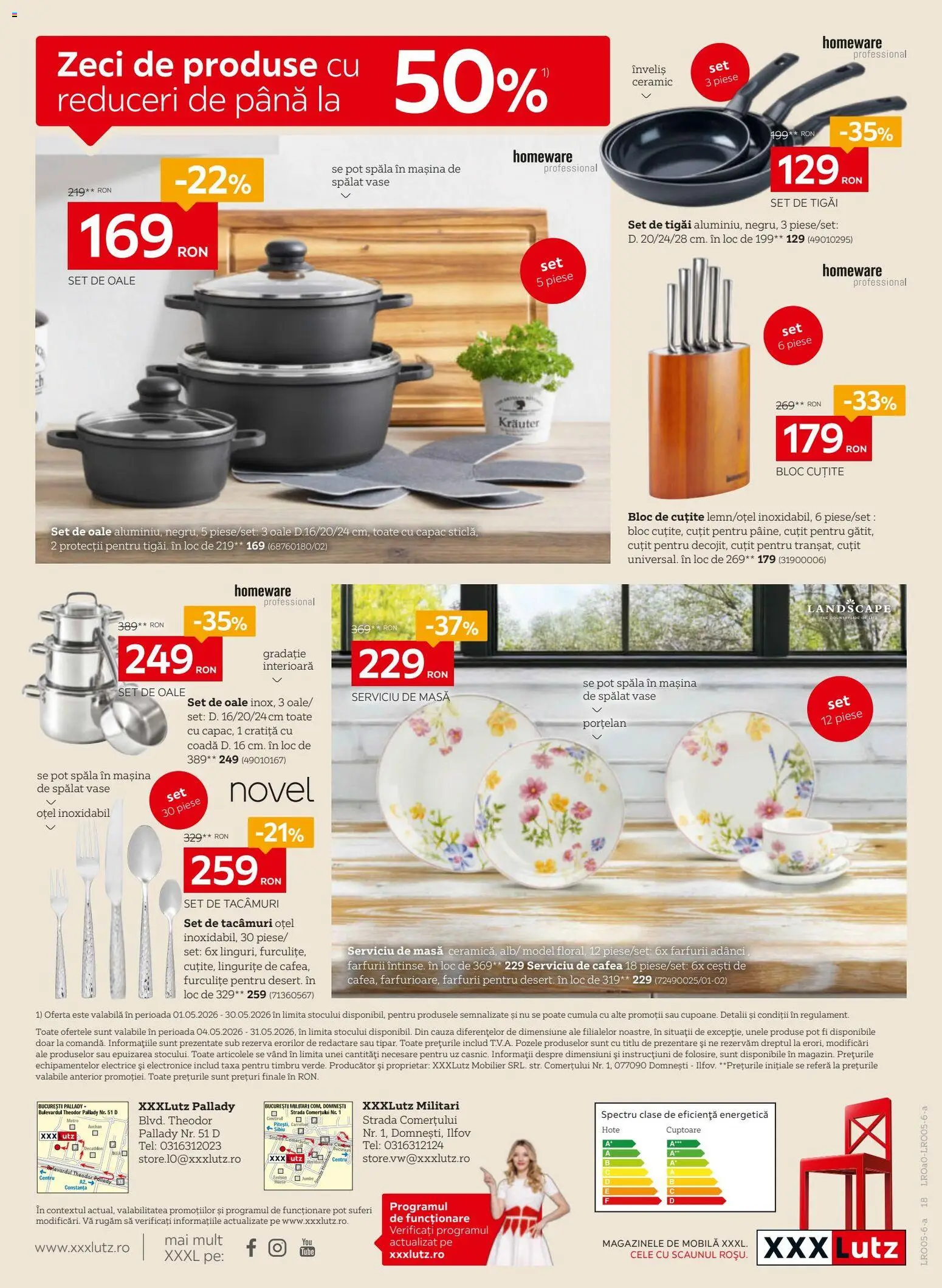 Catalog XXXLutz 4 - 30 Mai 2026 | Pagina 18 | Produse: Mașină De Spălat, Mașină De Spălat Vase, Cratiță, Masă