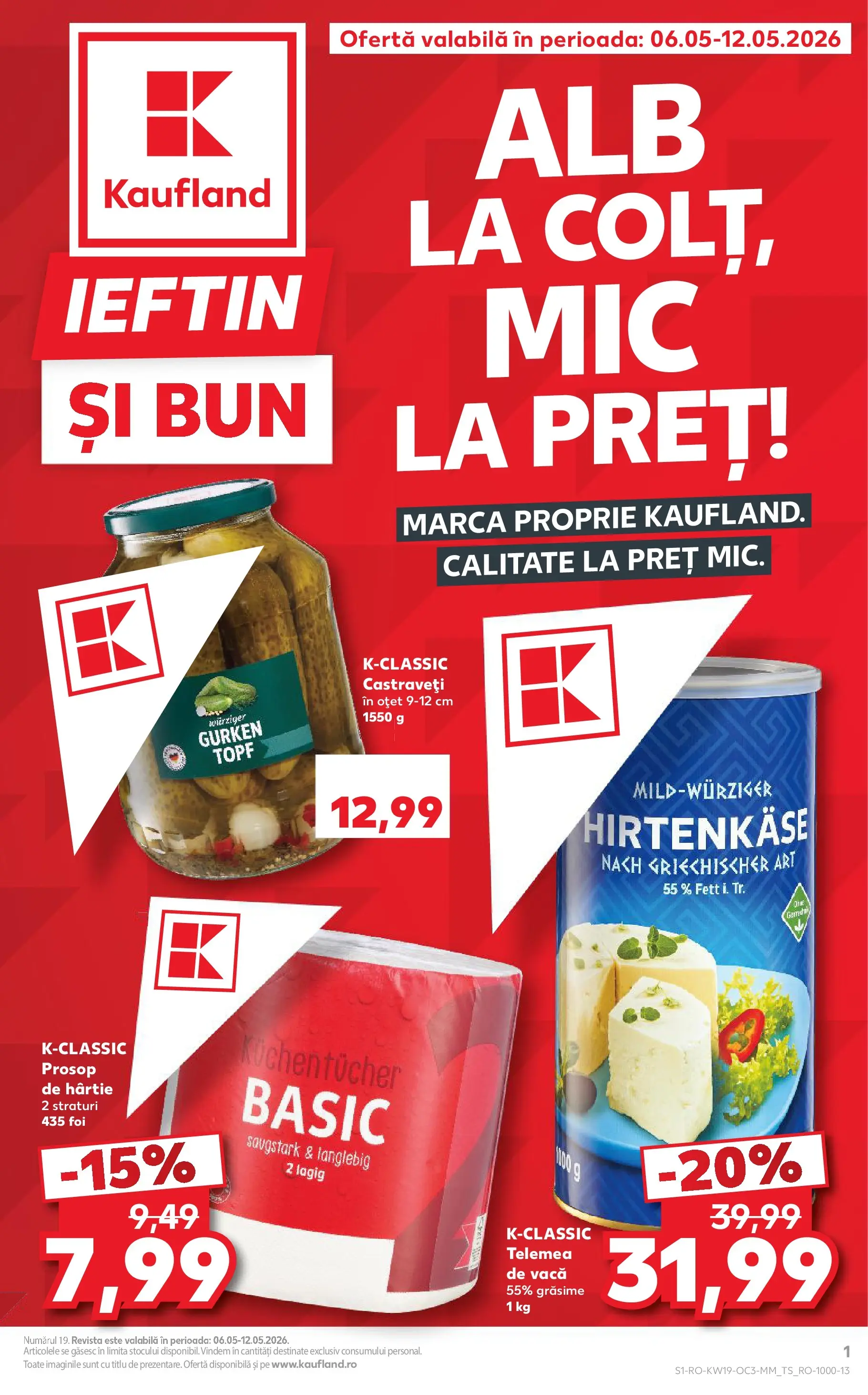 Catalog Kaufland 6 - 11 Mai 2026 | Pagina 1 | Produse: Oțet, Castraveți