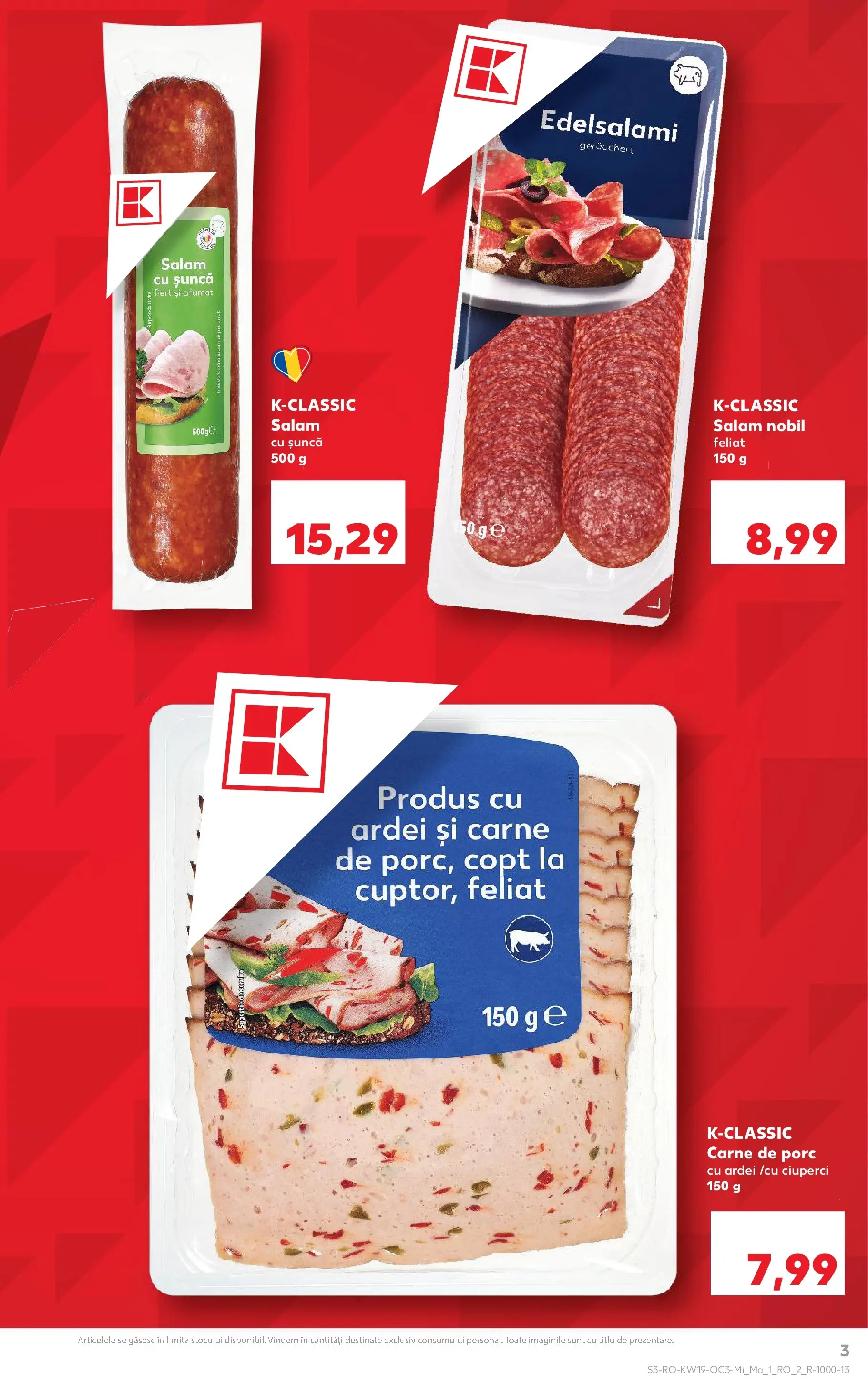 Catalog Kaufland 6 - 11 Mai 2026 | Pagina 3 | Produse: Ciuperci, Salam, Șuncă, Carne De Porc