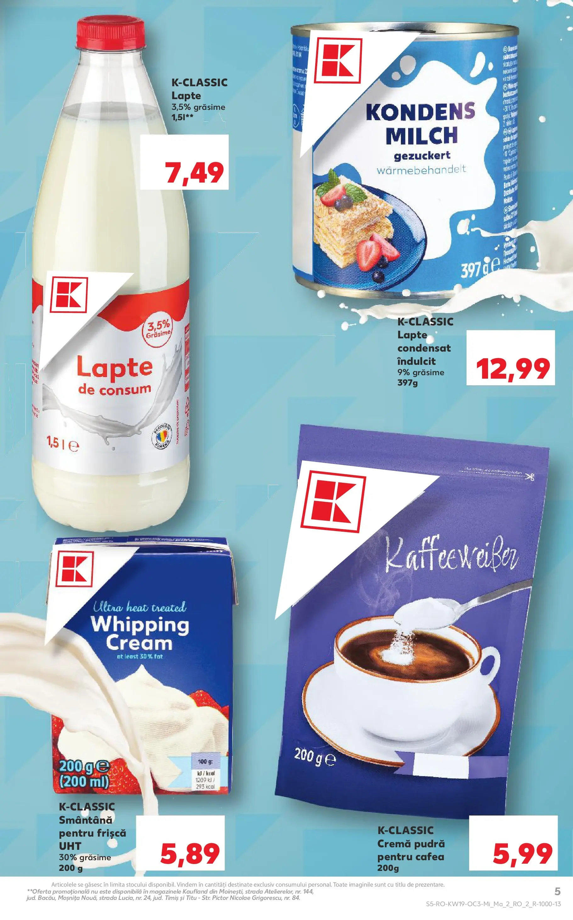 Catalog Kaufland 6 - 11 Mai 2026 | Pagina 5 | Produse: Pudră, Lapte, Cafea, Smântână