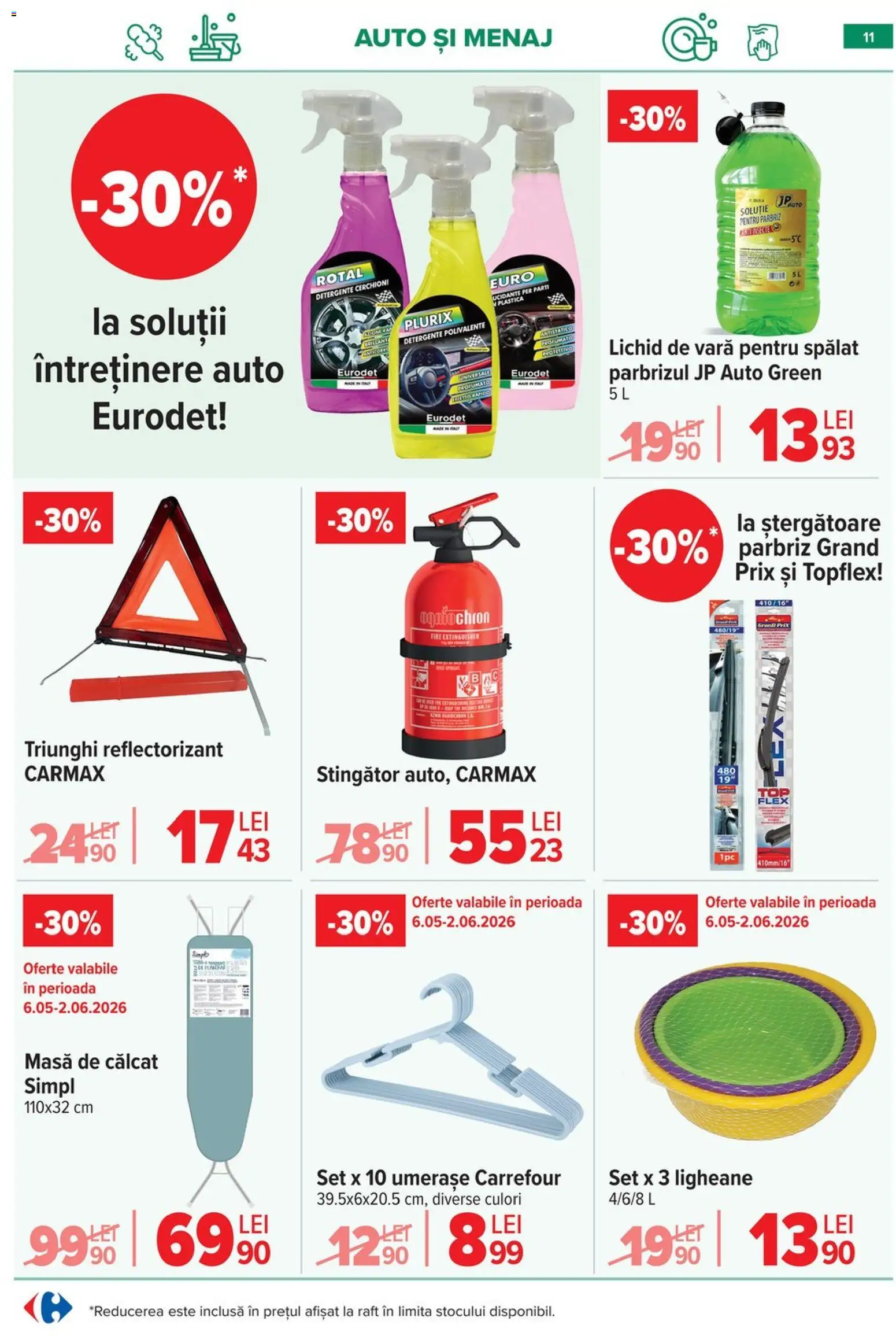 Catalog Carrefour 6 - 18 Mai 2026 | Pagina 12 | Produse: Raft, Masă, Masă de călcat