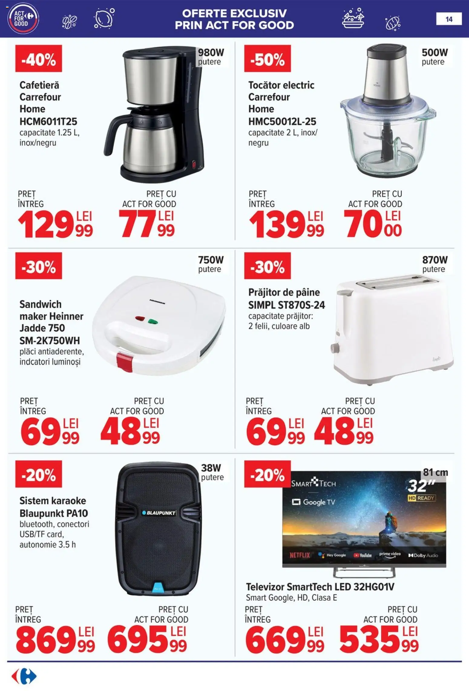 Catalog Carrefour 6 - 18 Mai 2026 | Pagina 15 | Produse: Video, Cafetieră, Babak, Tocător