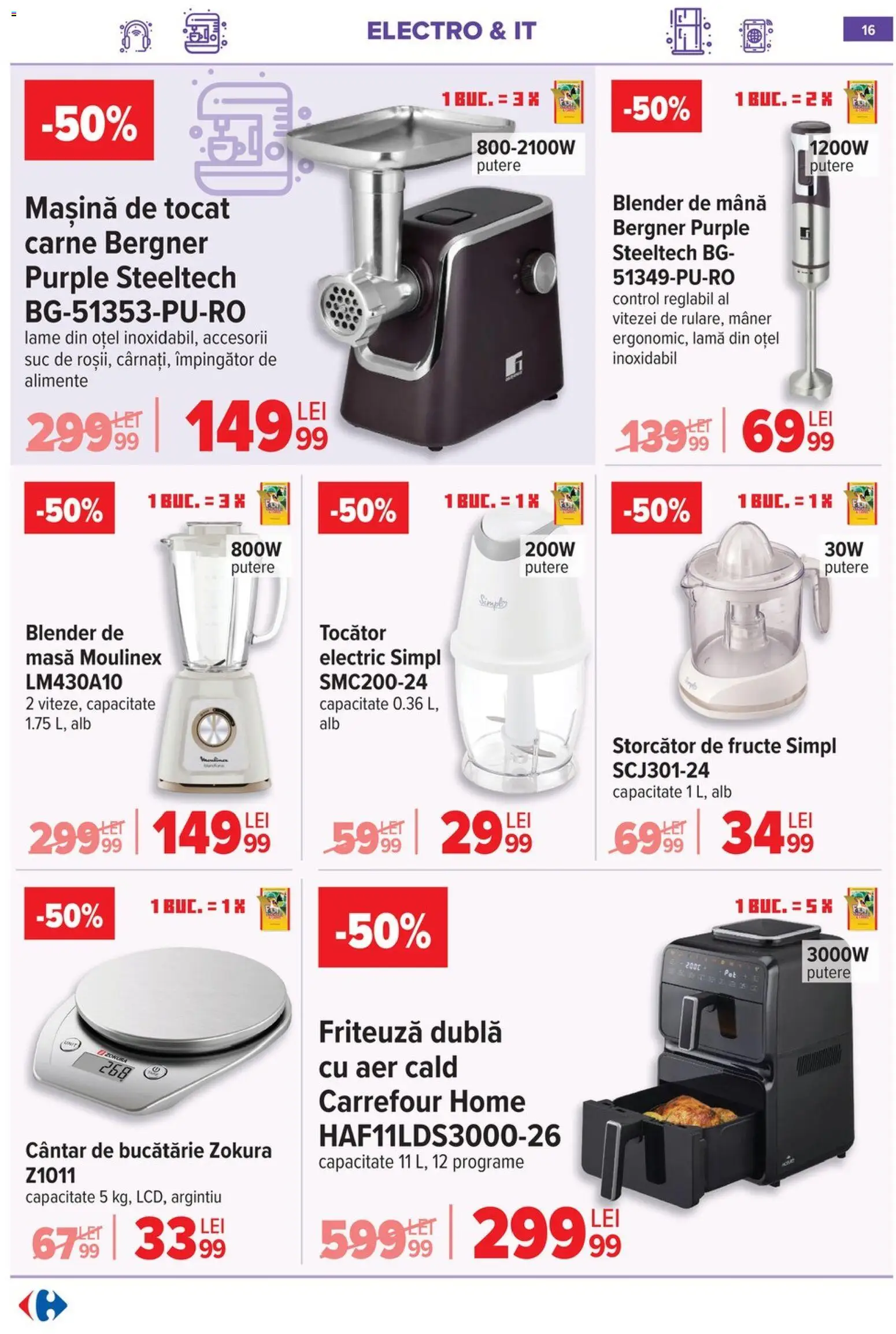 Catalog Carrefour 6 - 18 Mai 2026 | Pagina 17 | Produse: Cântar, Mâner, Bucătărie, Suc