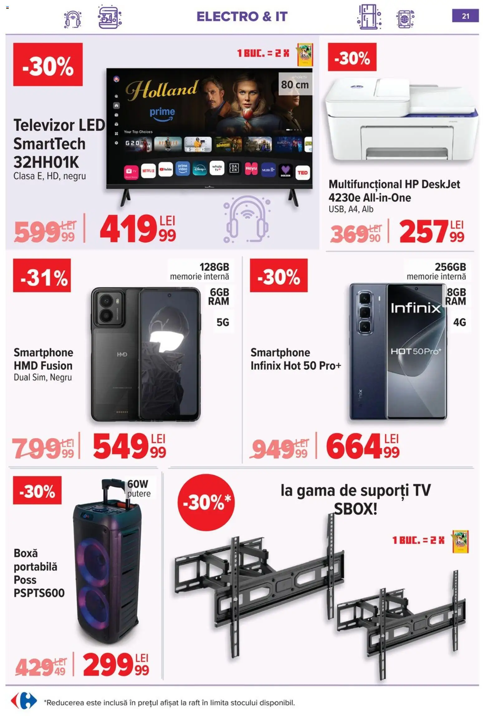 Catalog Carrefour 6 - 18 Mai 2026 | Pagina 22 | Produse: Vestiyer, Memorie, Televizor, Raft