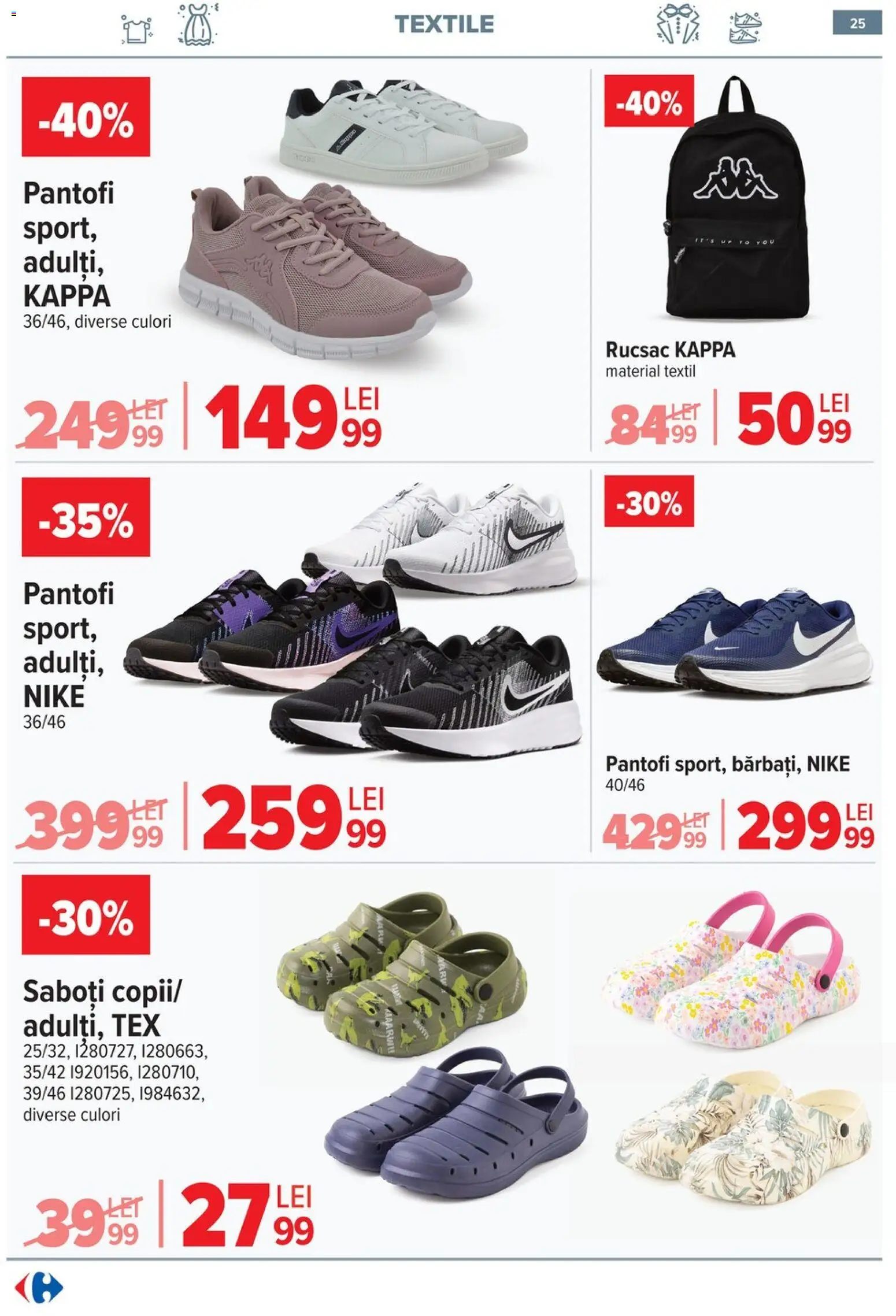 Catalog Carrefour 6 - 18 Mai 2026 | Pagina 26 | Produse: Pantofi, Rucsac