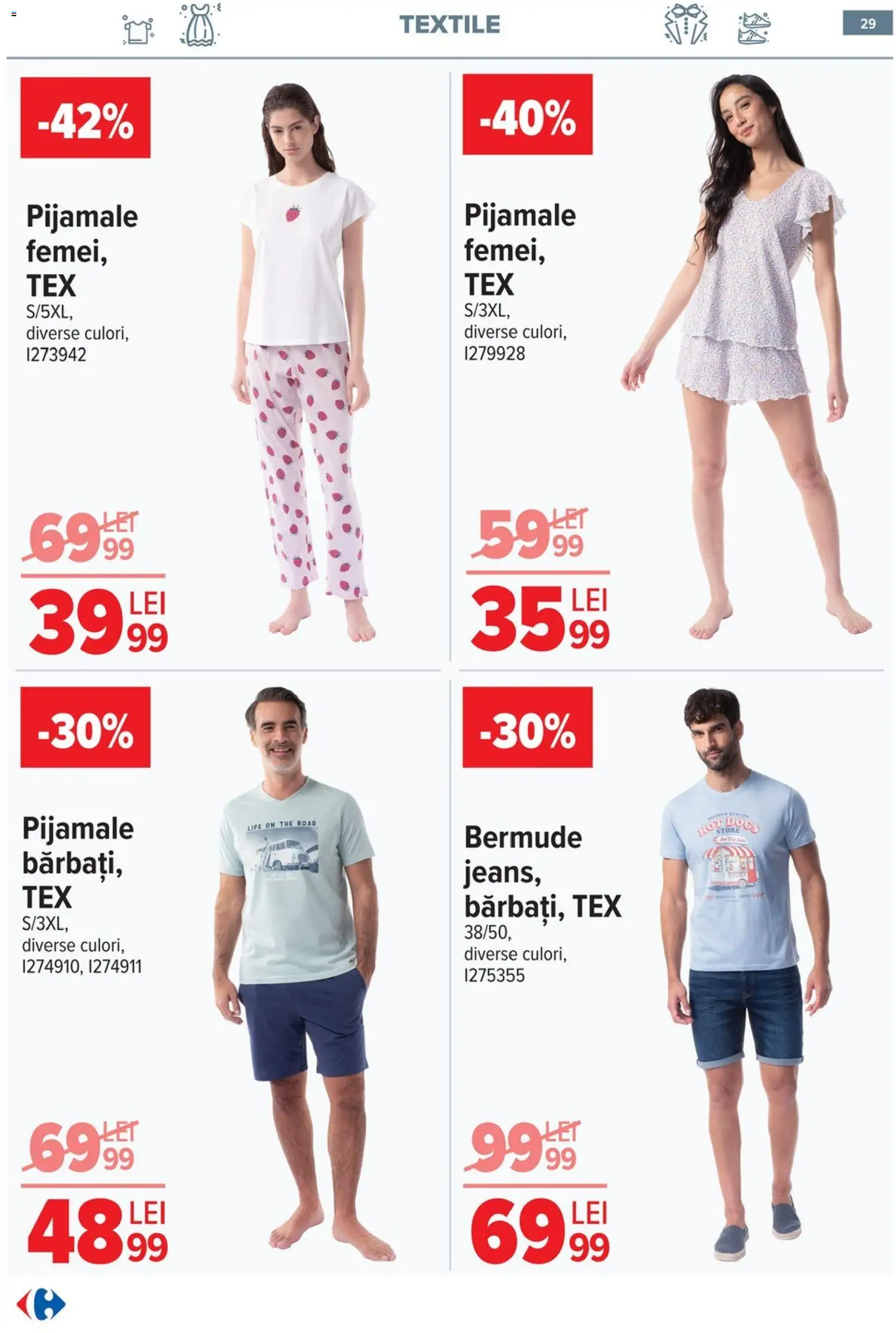 Catalog Carrefour 6 - 18 Mai 2026 | Pagina 30 | Produse: Pijamale