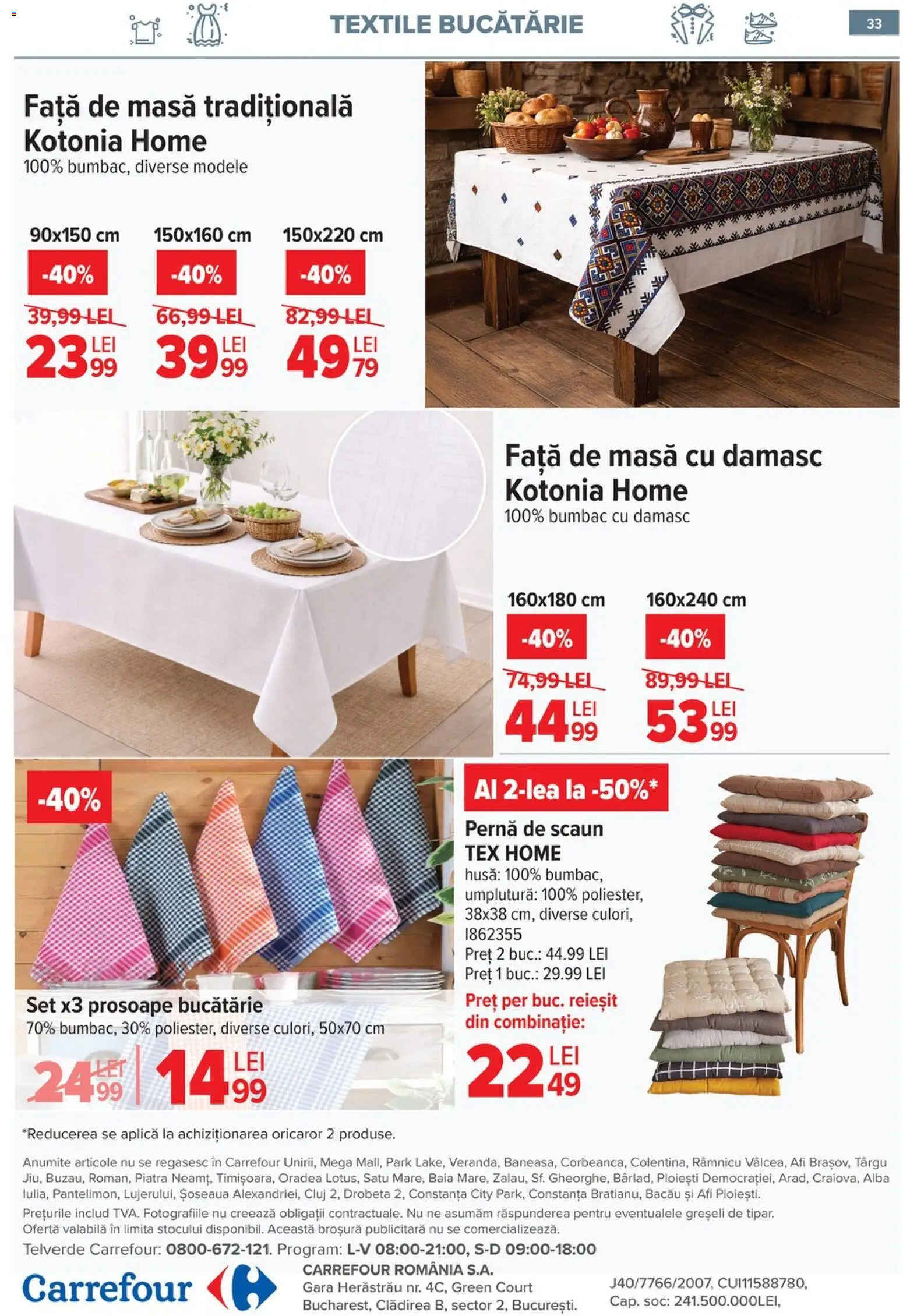Catalog Carrefour 6 - 18 Mai 2026 | Pagina 34 | Produse: Pernă, Masă, Scaun, Bucătărie